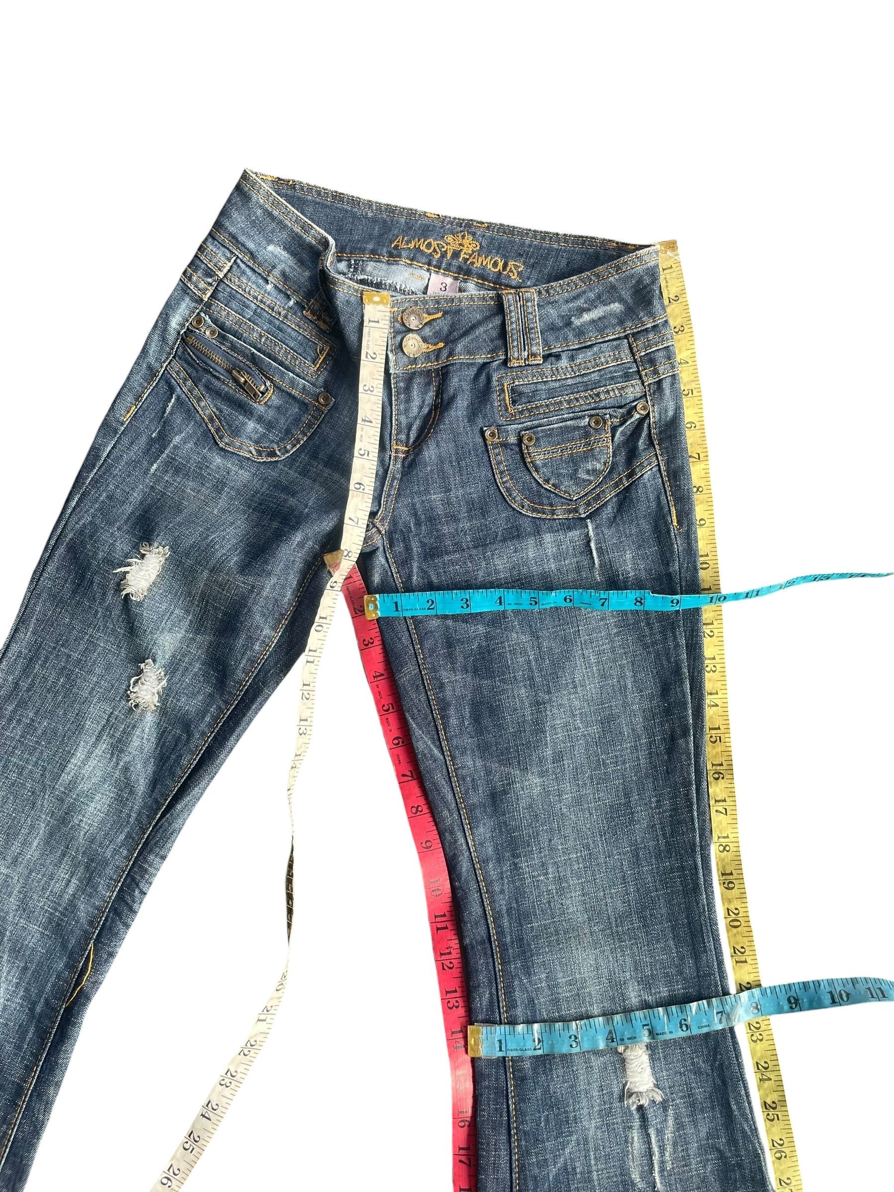 Almost Famous Japan Almost Famous Flare Distresed Jeans Size 29" - 12 Thumbnail