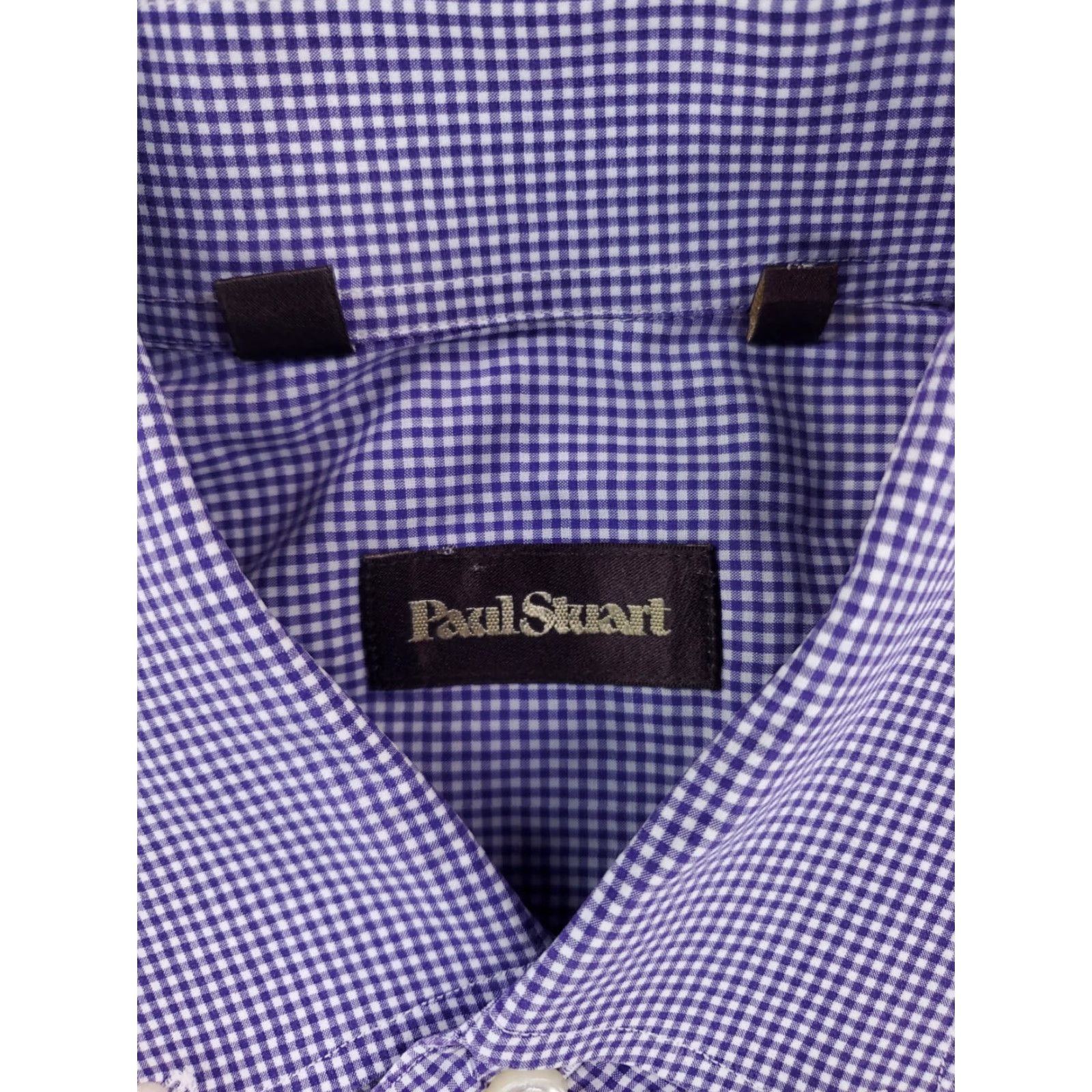 Paul Stuart Paul Stuart Button Down Shirt Long Sleeve Blue Check Made Canada Mens XL Size US XL / EU 56 / 4 - 3 Thumbnail