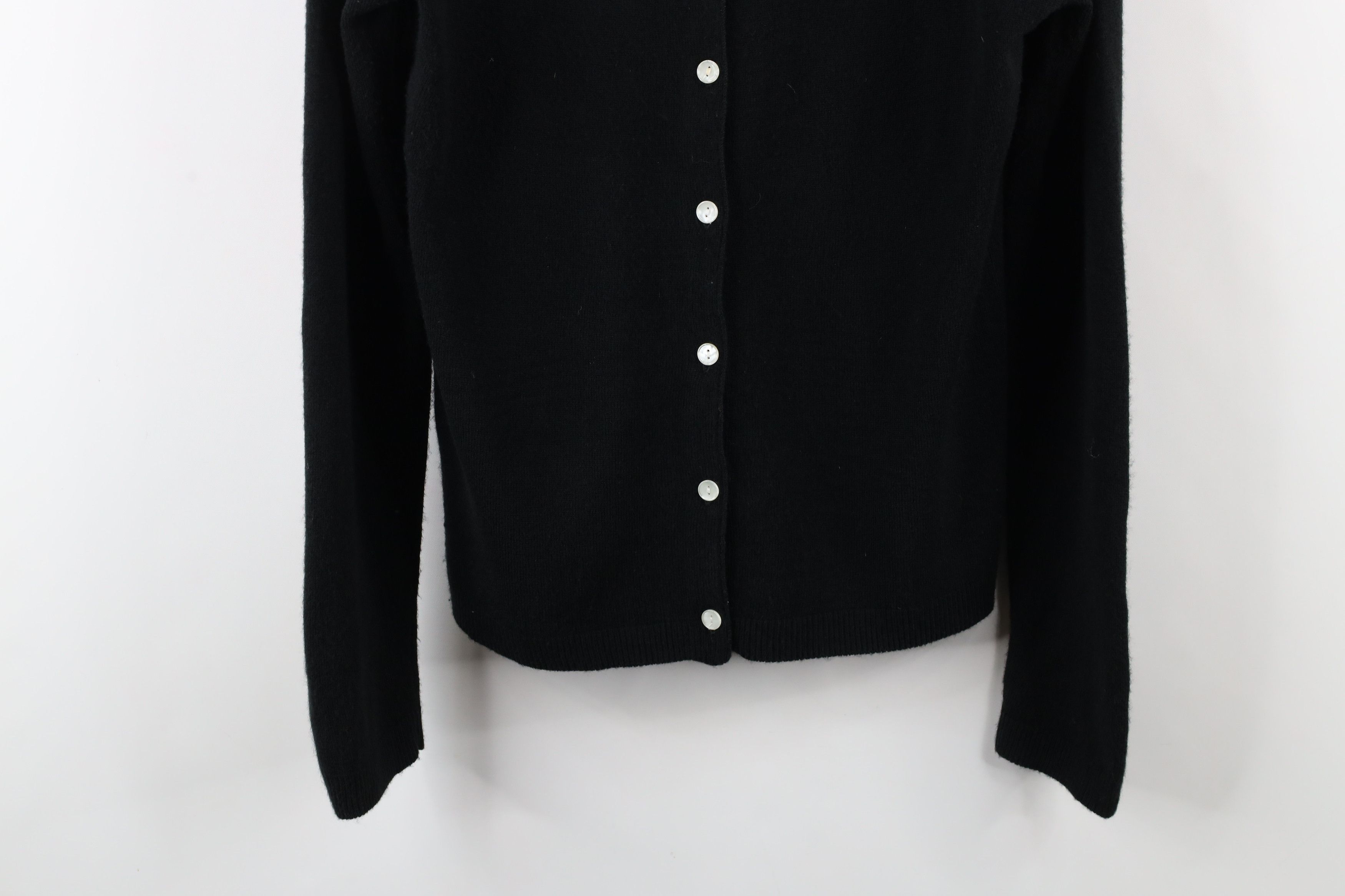 Vintage Vintage Y2K Rockabilly Soft Knit Cardigan Sweater Black Size XL / US 12-14 / IT 48-50 - 3 Thumbnail