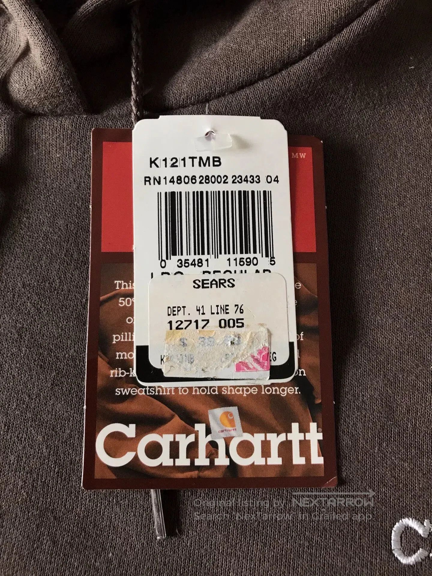 Carhartt Carhartt K121 TMB Hoodie. Size US L / EU 52-54 / 3 - 7 Thumbnail