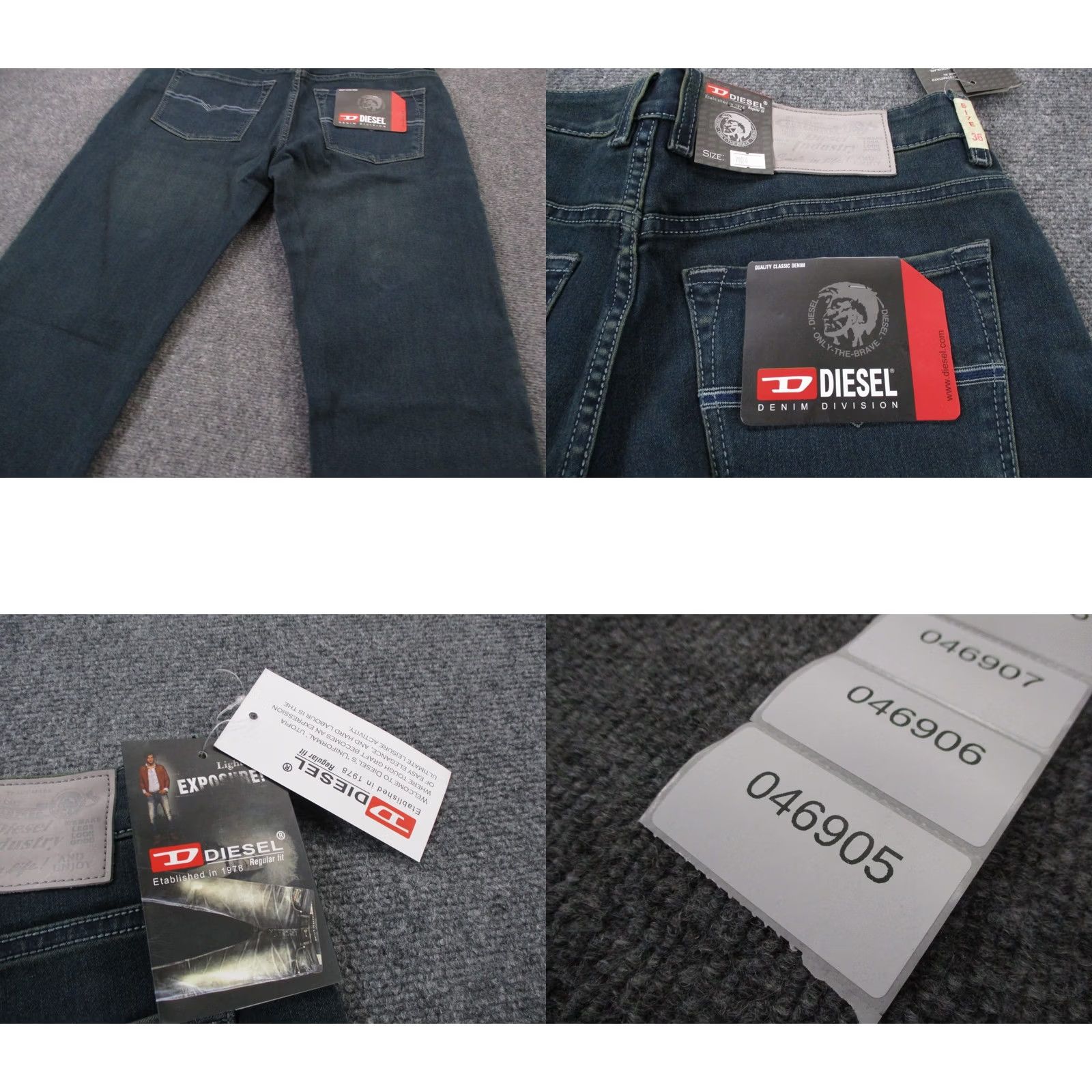 Diesel Diesel Jeans Men 36 X 32 Blue Denim Straight Workwear Faded NEW Jeans Mens 36 Blue Diesel Jeans Straight Denim 90s? Size US 36 / EU 52 - 9 Thumbnail