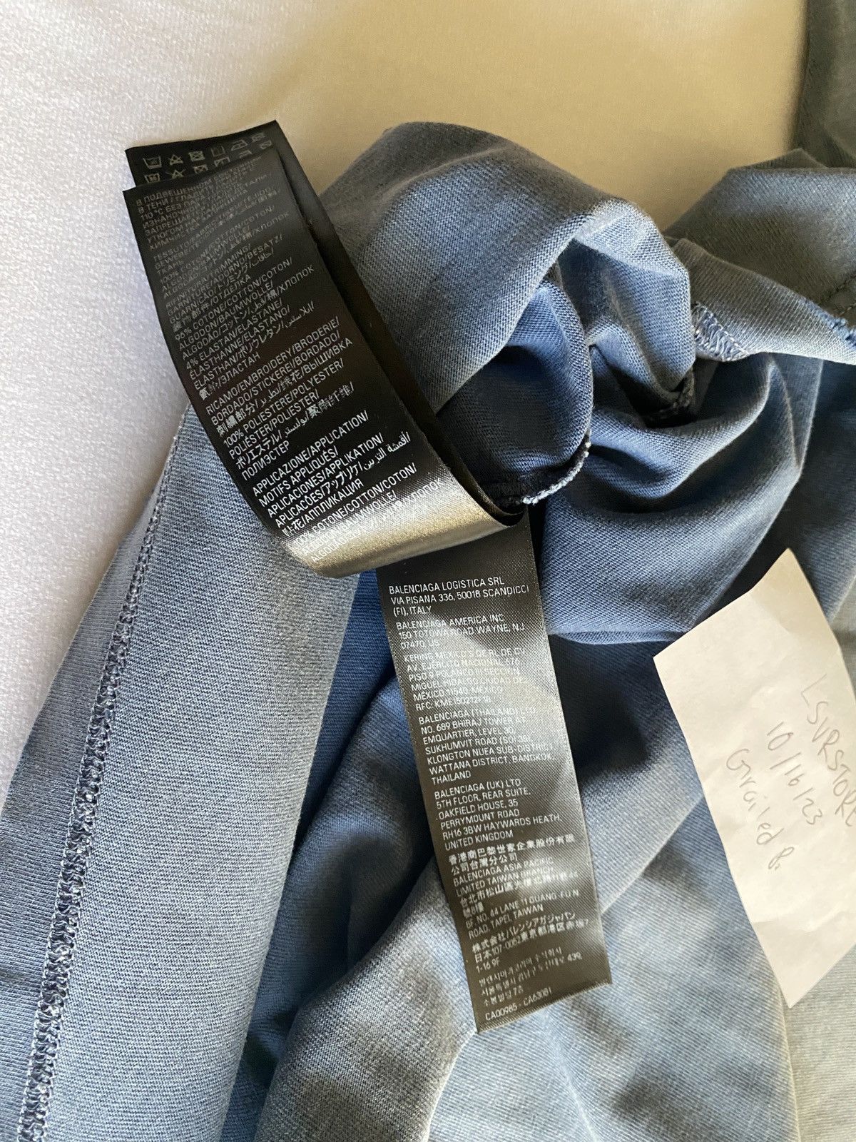 Balenciaga Balenciaga BE KIND Tee Blue Medium Size US M / EU 48-50 / 2 - 7 Thumbnail