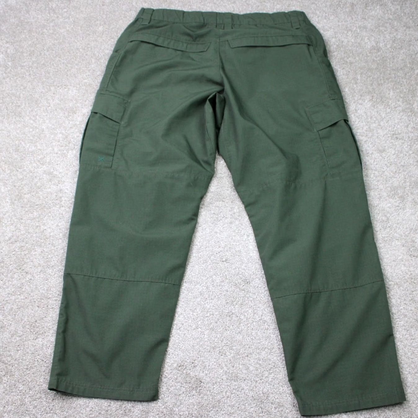 Vintage Vertx Pants Mens 40x30 Green Cargo Pocket Polyester/Cotton Utility Straight Leg, Regular Fit, Cargo Style, Army Logo, Work Travel Casual Size US 40 / EU 56 - 5 Thumbnail