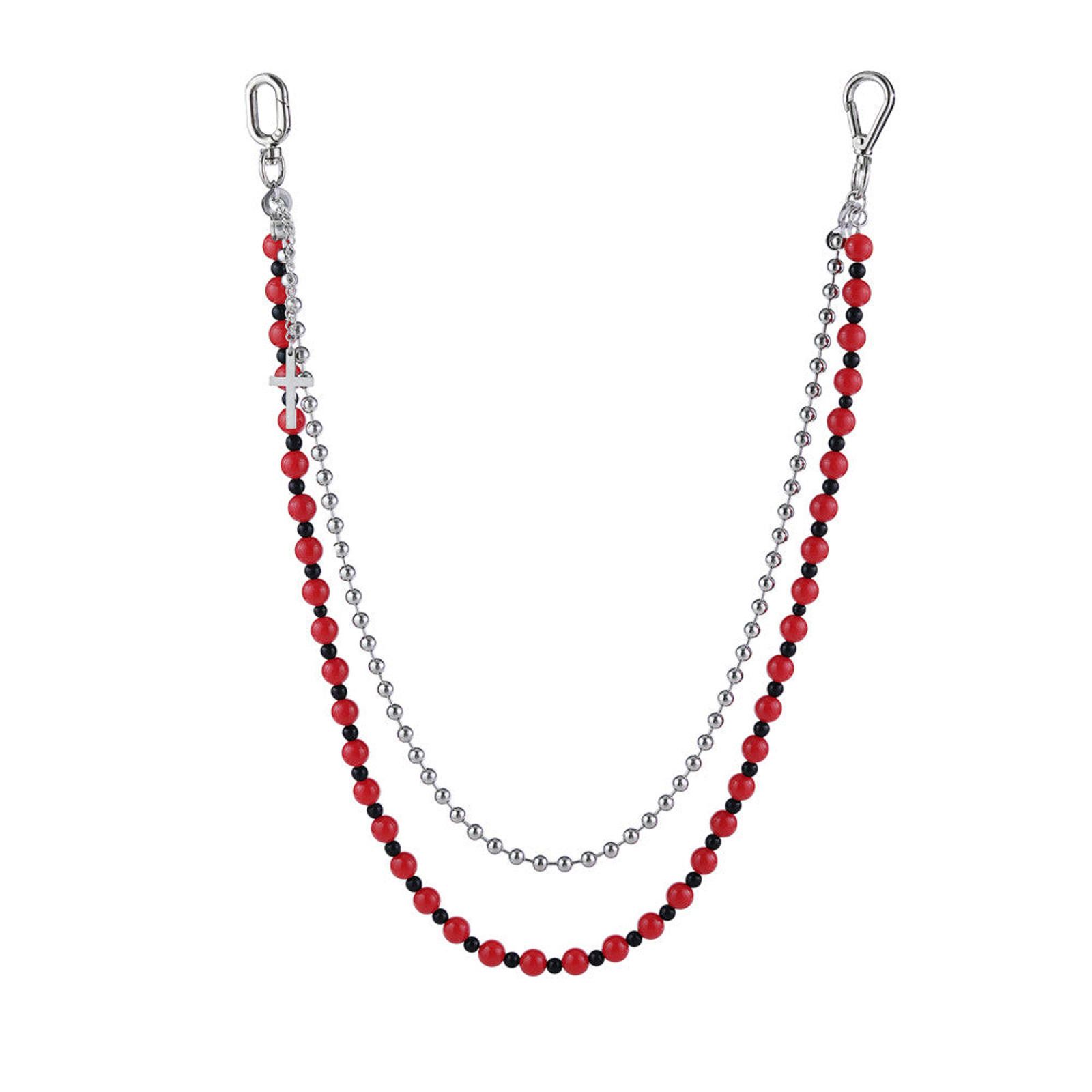 Japanese Brand Double Layered Beaded Wallet Chain Size ONE SIZE - 2 Thumbnail