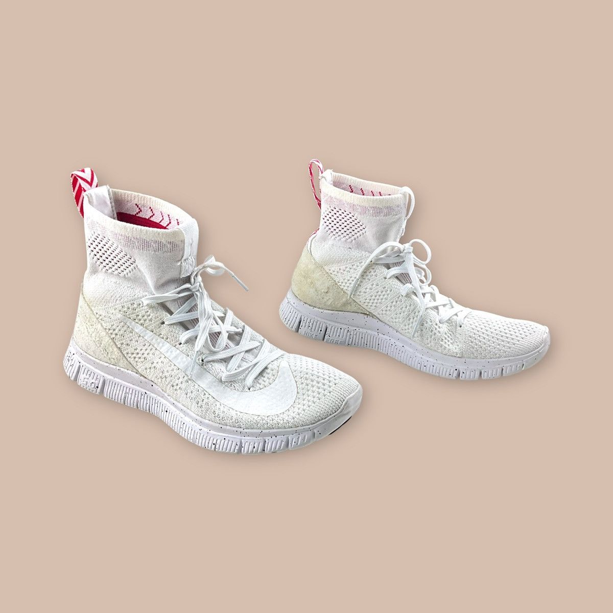 Nike Nike Flyknit Mercurial 'Triple White' Size US 5 / EU 37 - 6 Thumbnail