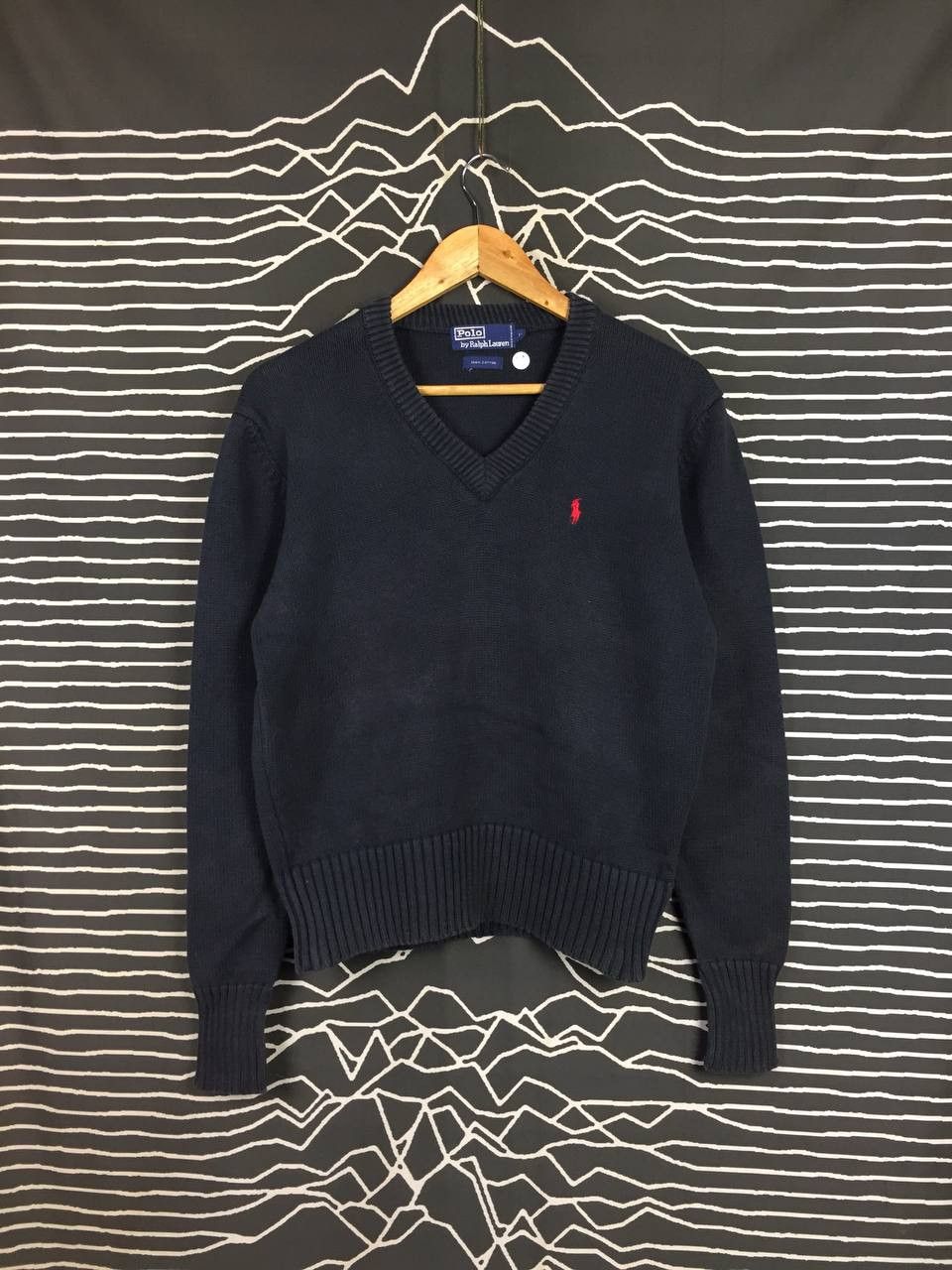 Polo Ralph Lauren Vtg Polo Ralph Lauren Cropped Fit V-Neck Knit Sweater Size US M / EU 48-50 / 2 - 2 Thumbnail