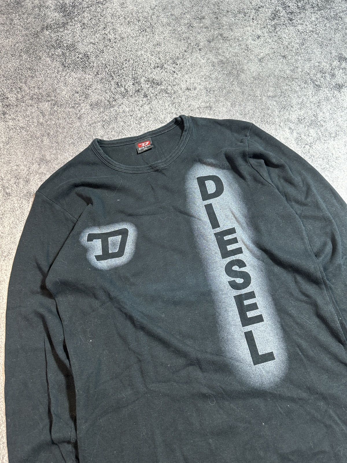 Diesel Y2K Vintage Diesel Long Sleeve Streetwear Rare Casual Logo L Size US L / EU 52-54 / 3 - 2 Thumbnail