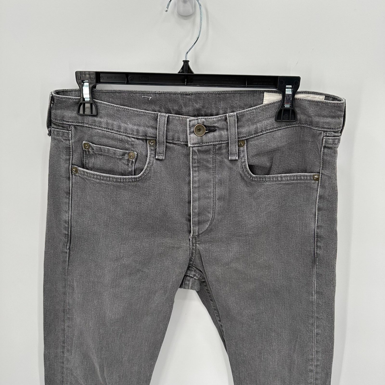 Rag & Bone Rag & Bone Mens Gray Slim Fit Jeans // 30x33 Size US 30 / EU 46 - 3 Thumbnail