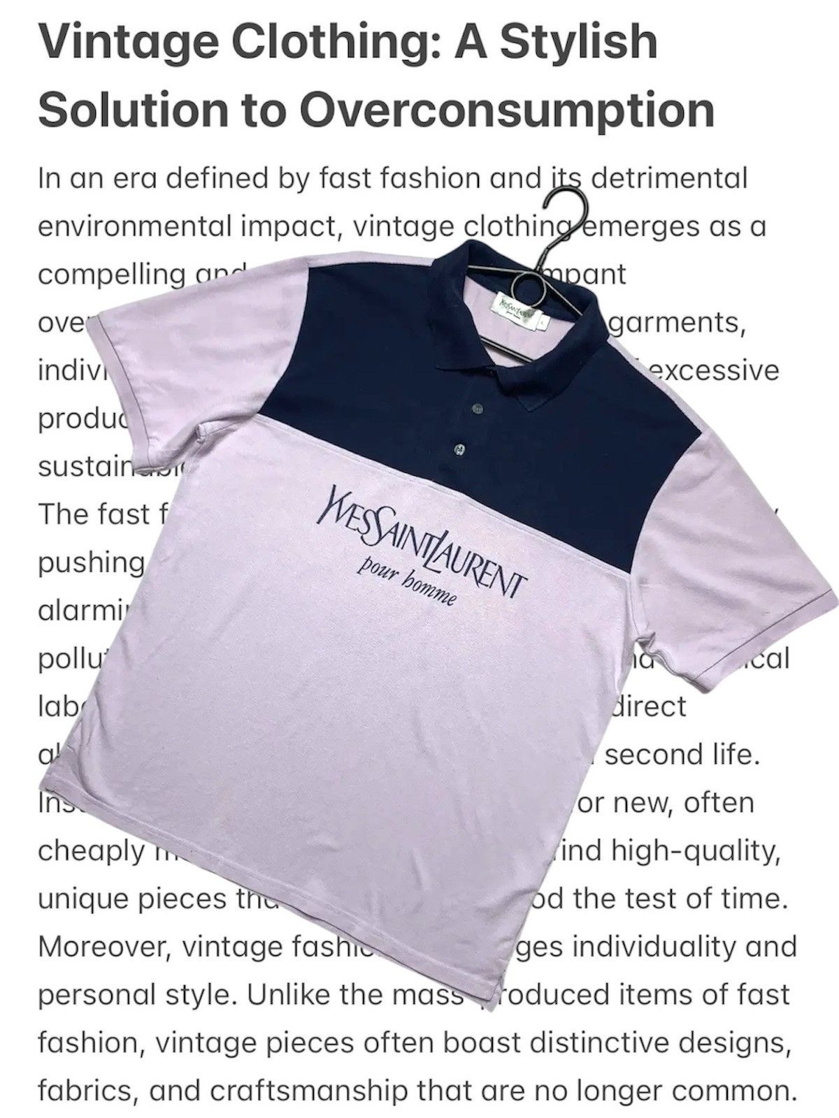 Yves Saint Laurent Vintage polo Yves Saint Laurent big central logo purple L/XL Size US XL / EU 56 / 4 - 1 Thumbnail