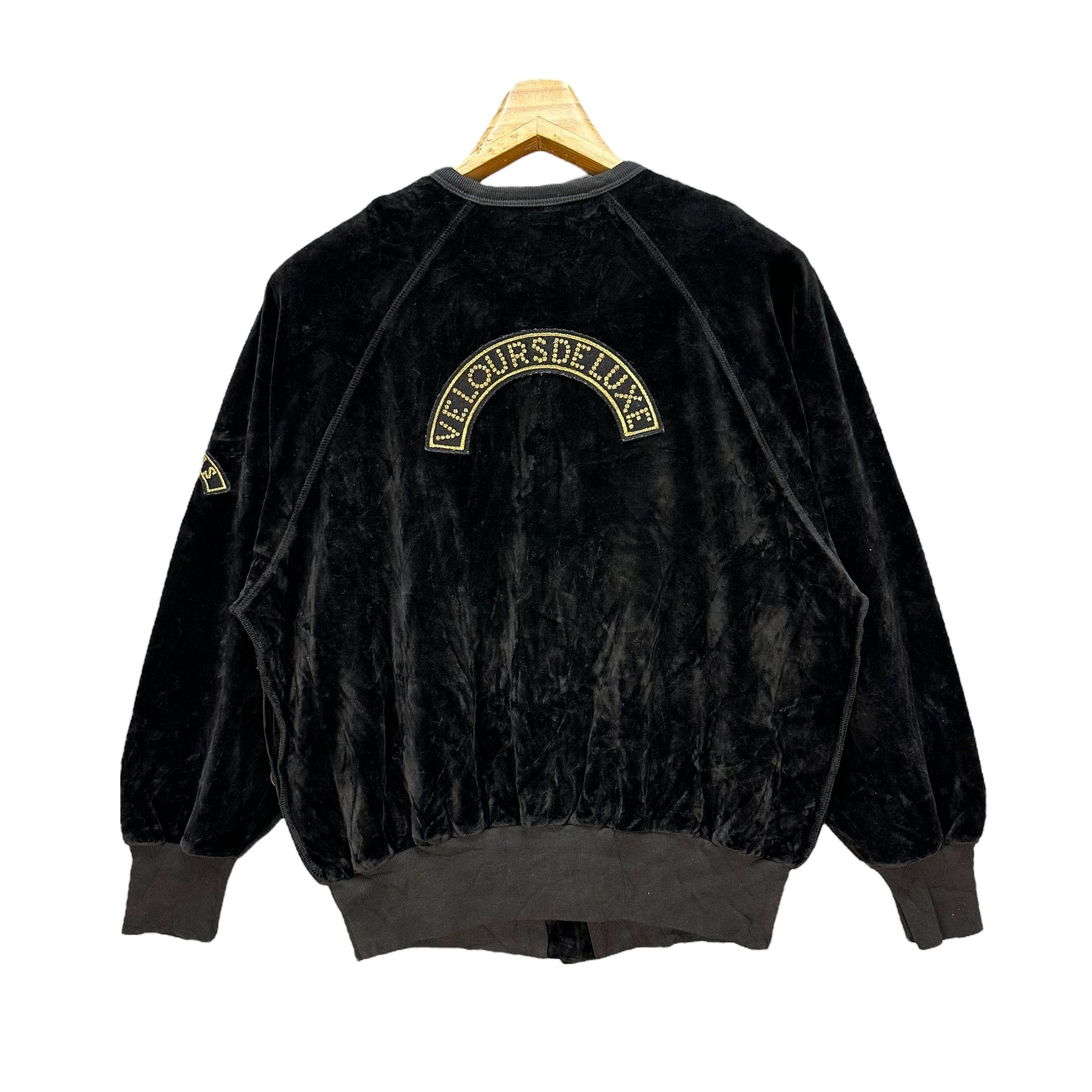 Sonia Rykiel Sonia Rykiel VELOURS DELUXE Big Logo Velvet Jacket #A3-0071 Size S / US 4 / IT 40 - 9 Thumbnail