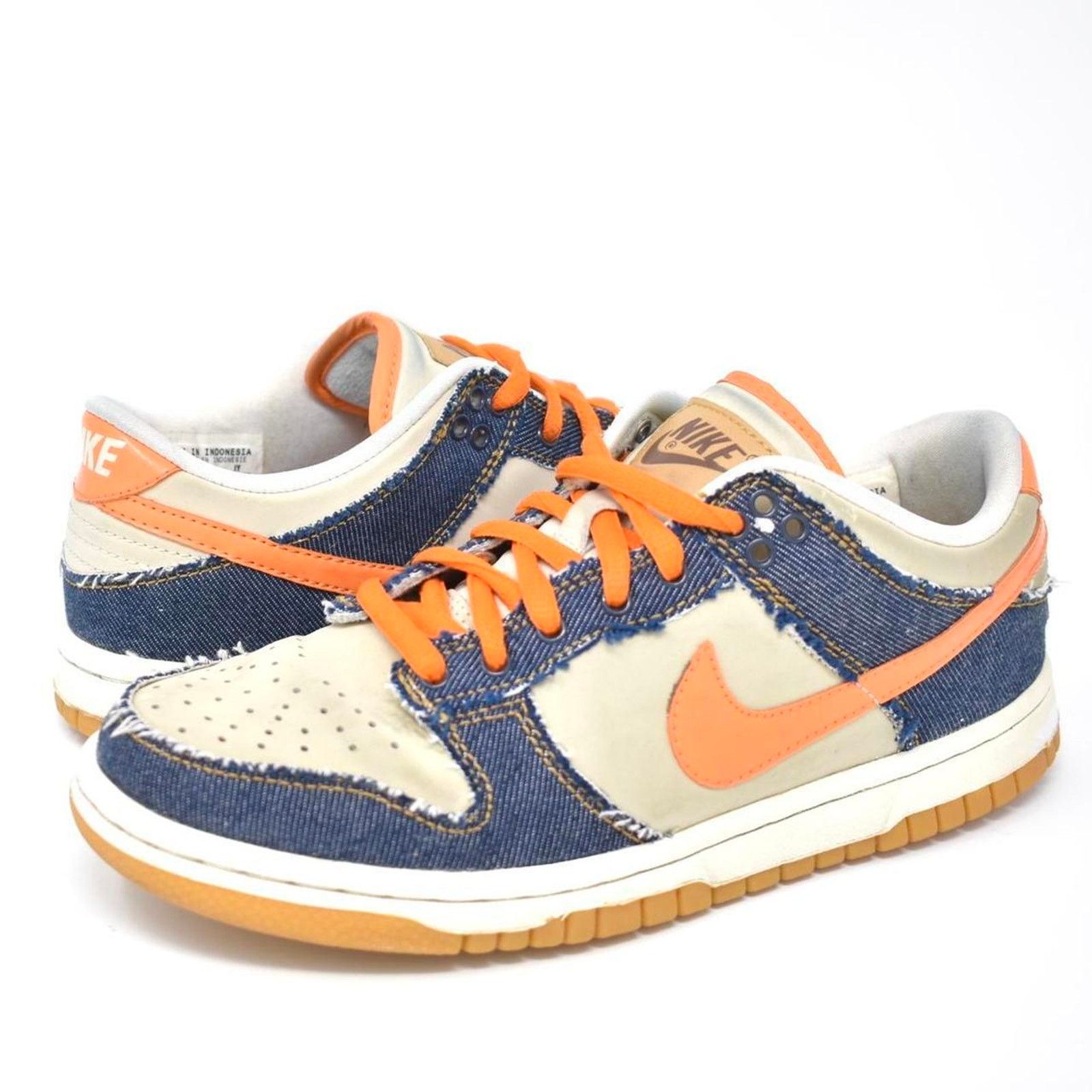 Nike 2007 Nike Dunk Low “Orange Denim” Size US 6 / IT 36 - 1 Thumbnail