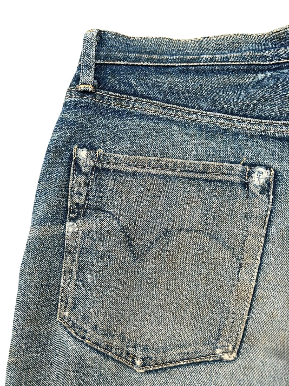 Kapital Thrashed Vintage Hysteric Glamour Selvedge Dirty Denim Jeans Size US 30 / EU 46 - 18 Thumbnail