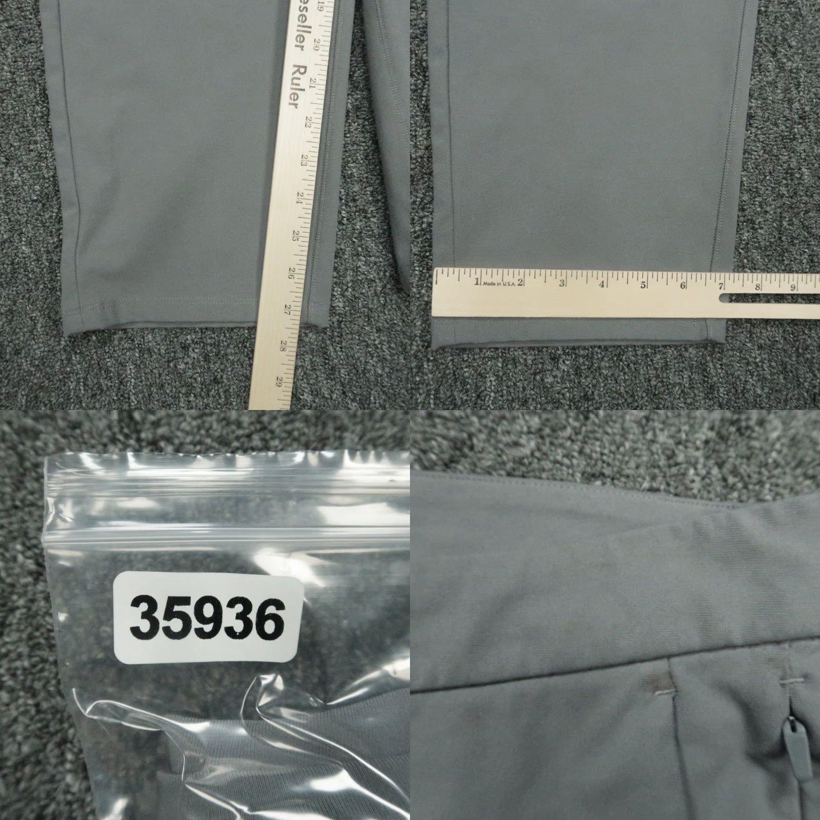Lululemon Lululemon Pants Men 40x28 Gray Slim Fit Zip Pocket Trouser Warpstreme Commission Mens Size US 40 / EU 56 - 8 Thumbnail