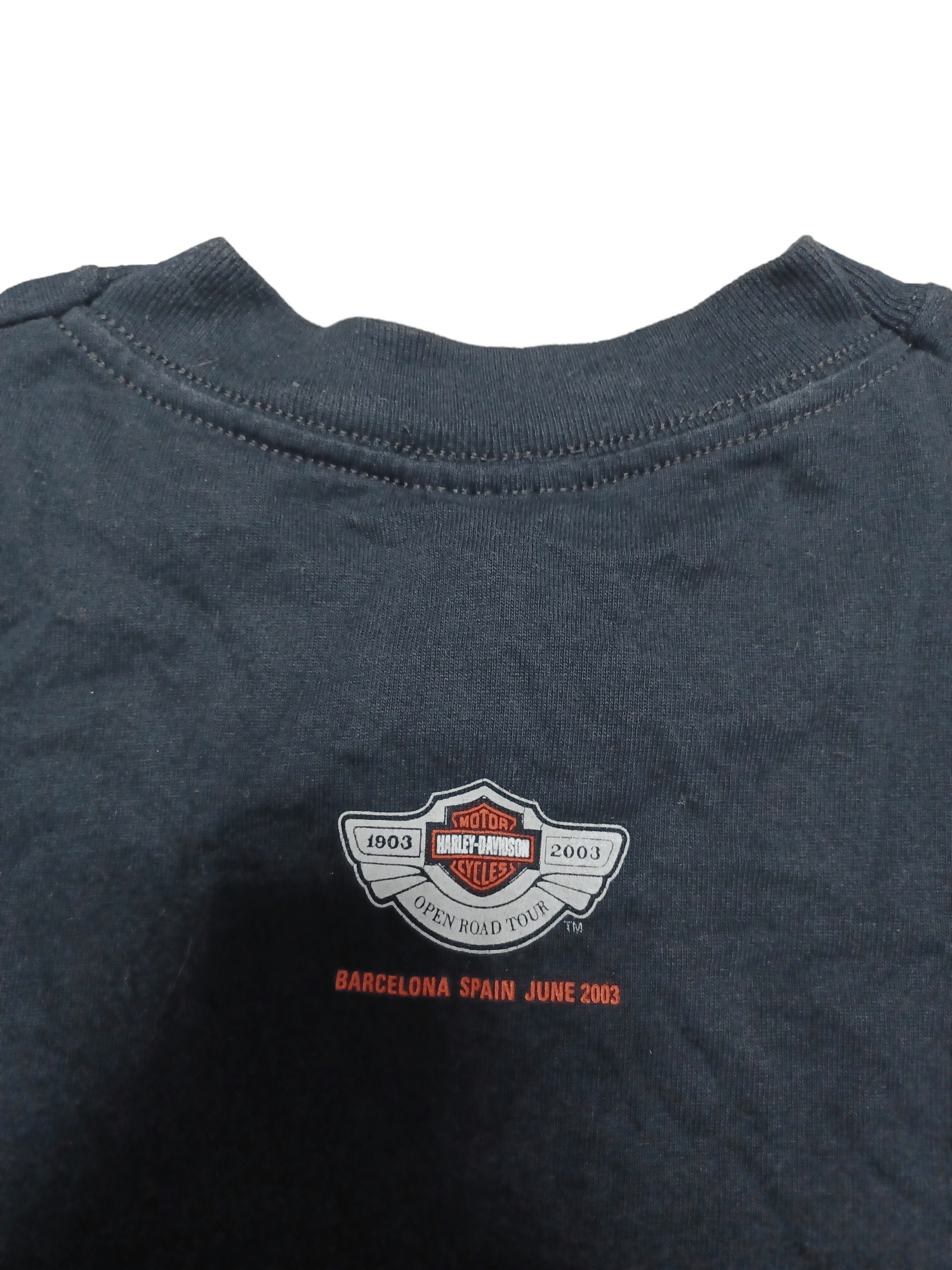 Harley Davidson × Vintage HARLEY DAVIDSON VINTAGE 2003 BARCELONA TEE Size US M / EU 48-50 / 2 - 5 Thumbnail