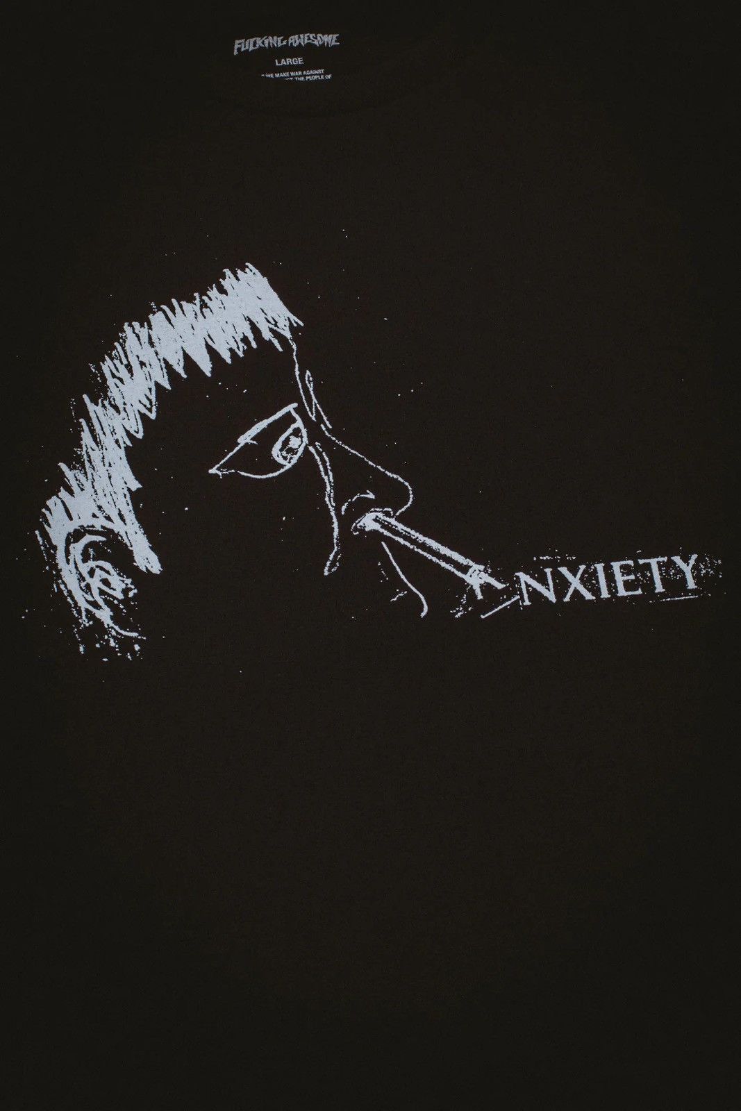 Fucking Awesome ANXIETY TEE Size US XXL / EU 58 / 5 - 2 Thumbnail