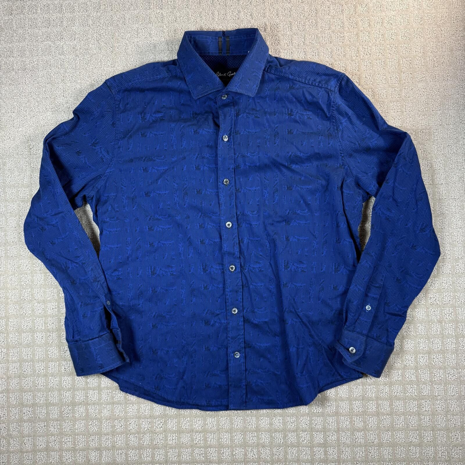 Robert Graham Robert Graham Long Sleeve Button Up Shirt XL Blue Size 44R - 1 Thumbnail