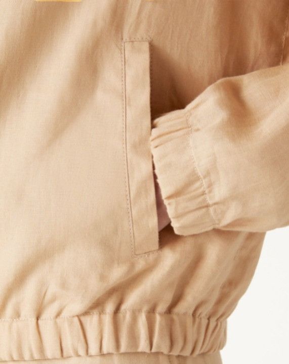 Loro Piana o1w1db10225 FAO0019 Elvis Bomber Jacket in Light Beige Size US M / EU 48-50 / 2 - 4 Thumbnail