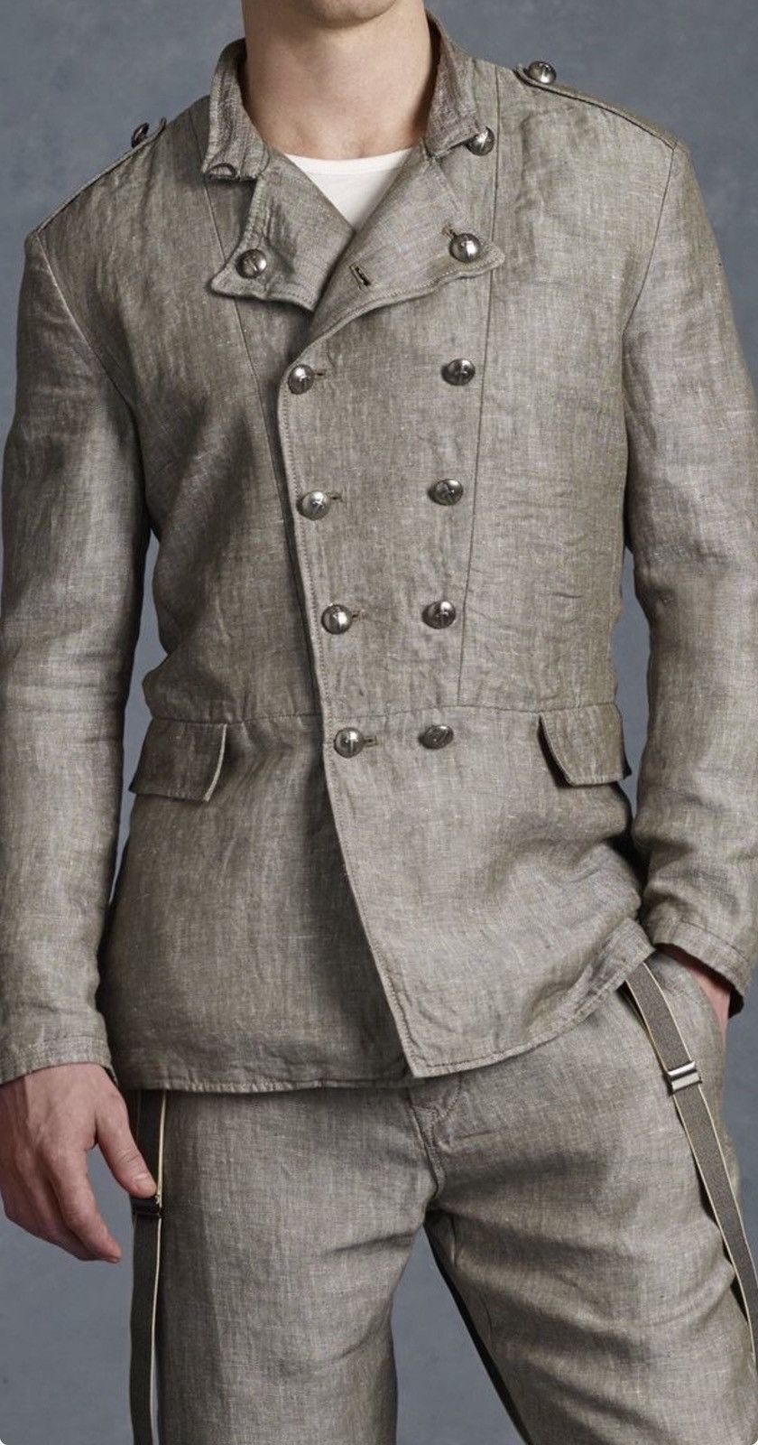 John Varvatos Hendrix Officer Jacket Size medium Size US M / EU 48-50 / 2 - 2 Thumbnail