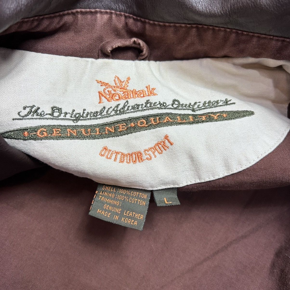 Vintage Naatak Outdoor Waxed Canvas Barn Coat — Brown Leather Collar Size US L / EU 52-54 / 3 - 7 Thumbnail