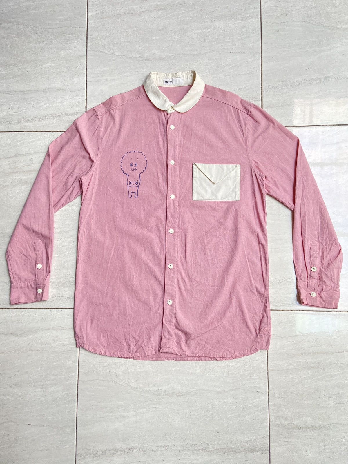 Issey Miyake × Ne-Net NE-NET Pink Shirt Size US S / EU 44-46 / 1 - 1 Thumbnail