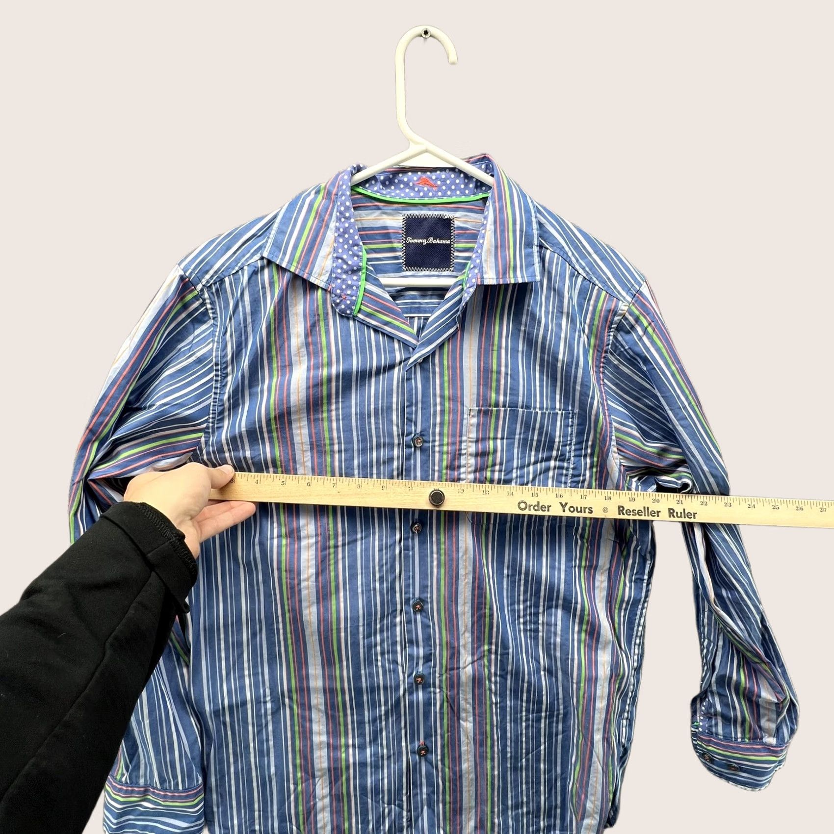 Tommy Bahama Tommy Bahama Shirt Mens S Blue Stripe Long Sleeve Button Front Casual Size US S / EU 44-46 / 1 - 1 Thumbnail