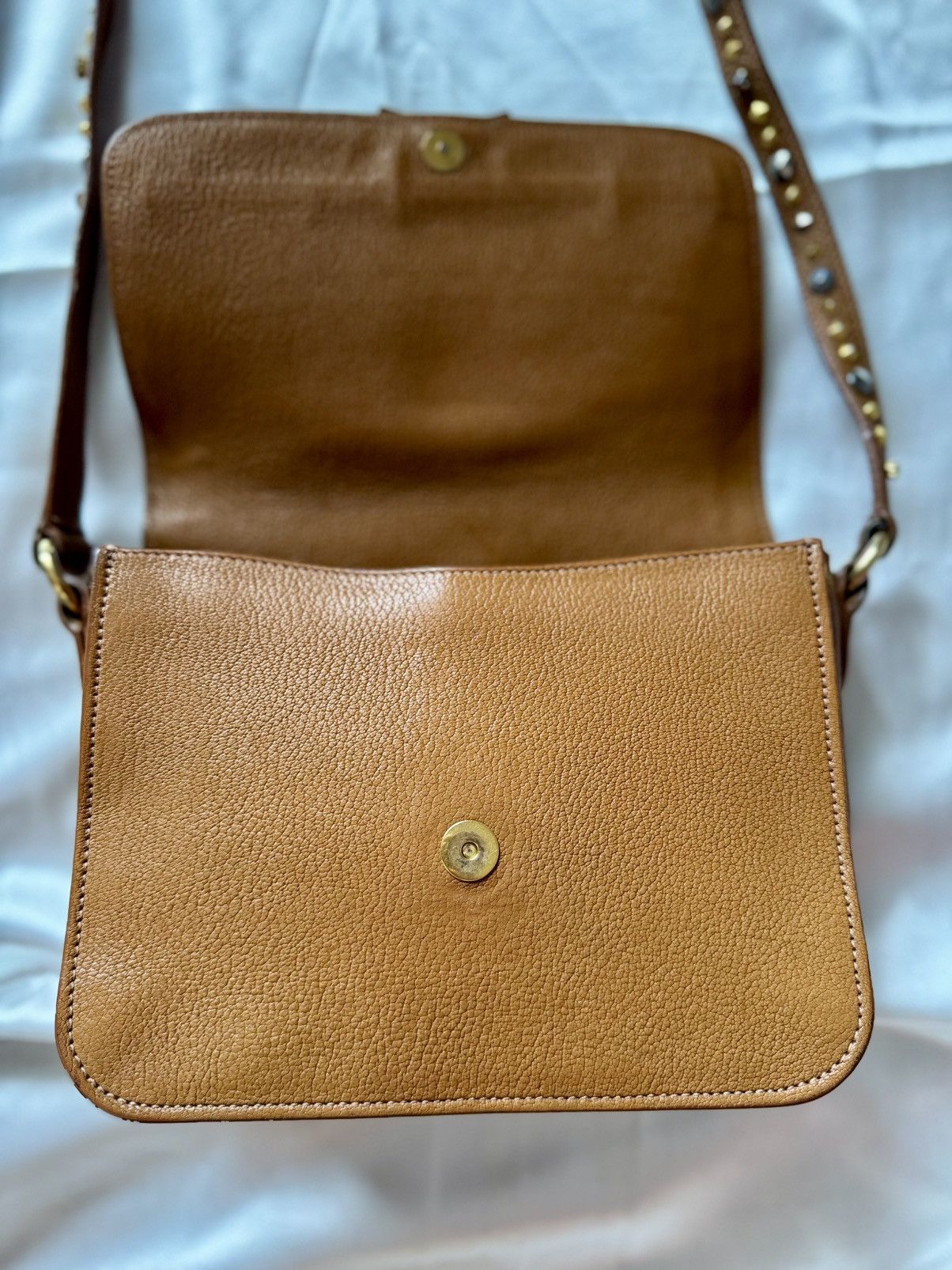 Miu Miu Authentic MIU MIU Madras Brown Crystals Crossbody Sling Bag Size ONE SIZE - 15 Thumbnail