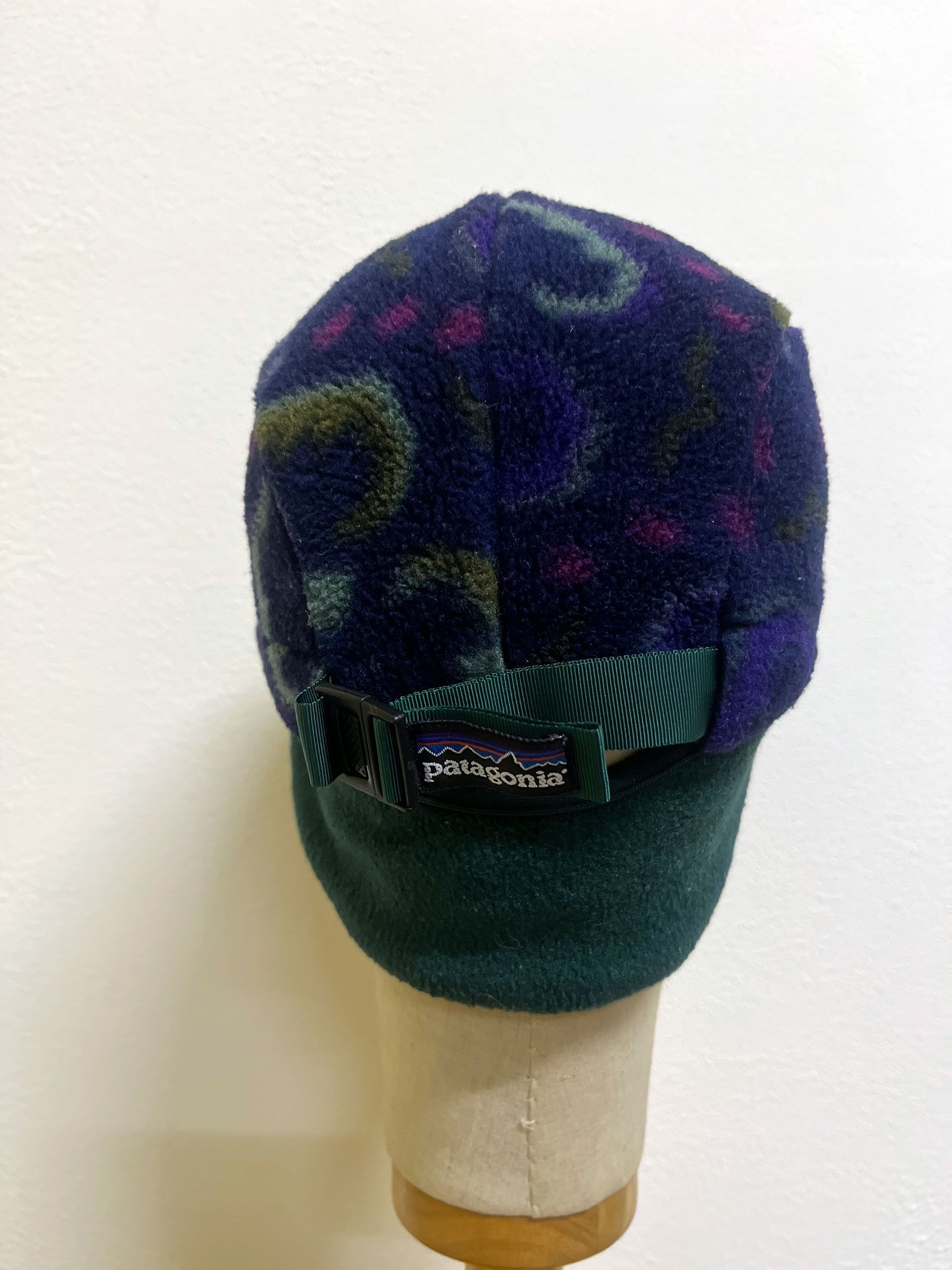 Sports Specialties Vintage Patagonia Ear Flap Full Printed Fleece Headwear Size ONE SIZE - 4 Thumbnail
