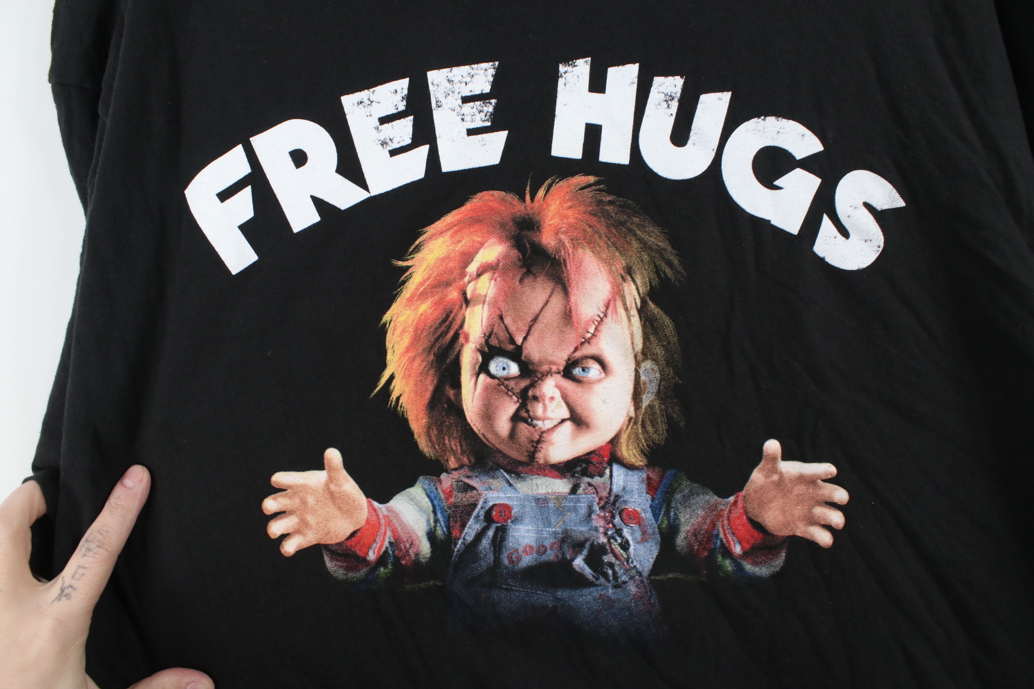 Vintage Vintage Y2K Halloween Chucky Free Hugs Horror Movie T-Shirt Size US XXL / EU 58 / 5 - 4 Thumbnail