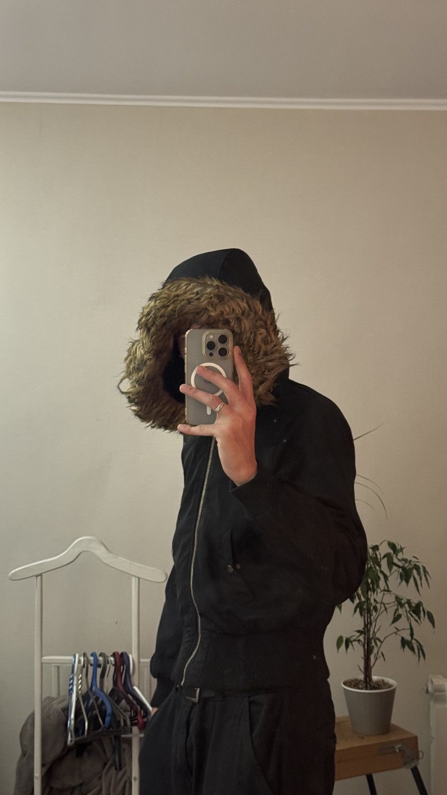 Le Grande Bleu (L.G.B.) Vintage Y2K Faux Fur Hood Jacket Opium LGB balenciaga fuzzy Size US S / EU 44-46 / 1 - 6 Thumbnail