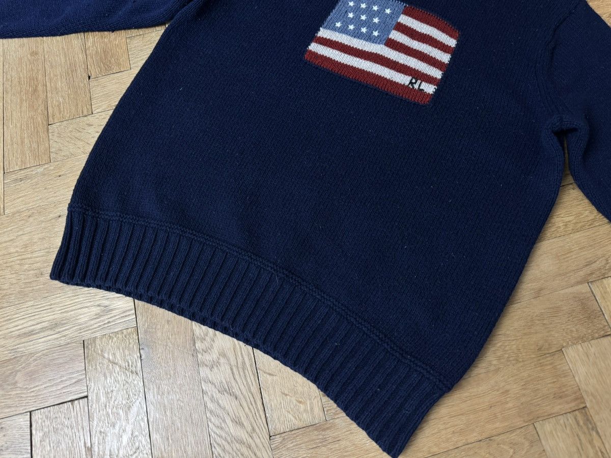 Polo Ralph Lauren Vintage Polo Ralph Lauren USA Flag Turtleneck Navy L Size US L / EU 52-54 / 3 - 2 Thumbnail