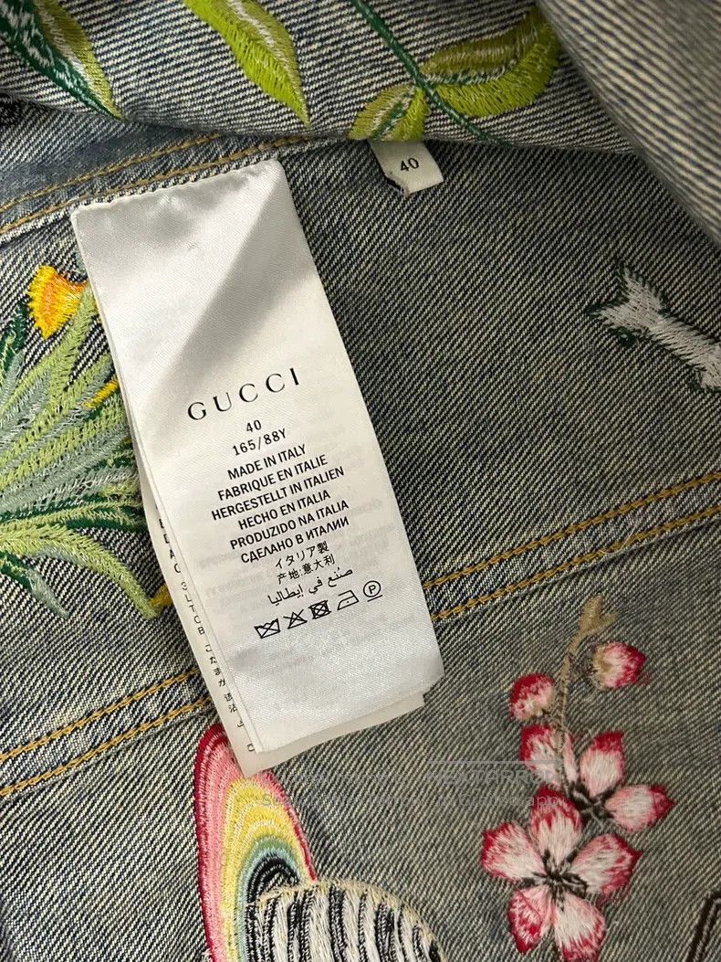 Gucci Gucci Embroidered denim jacket Size S / US 4 / IT 40 - 5 Thumbnail