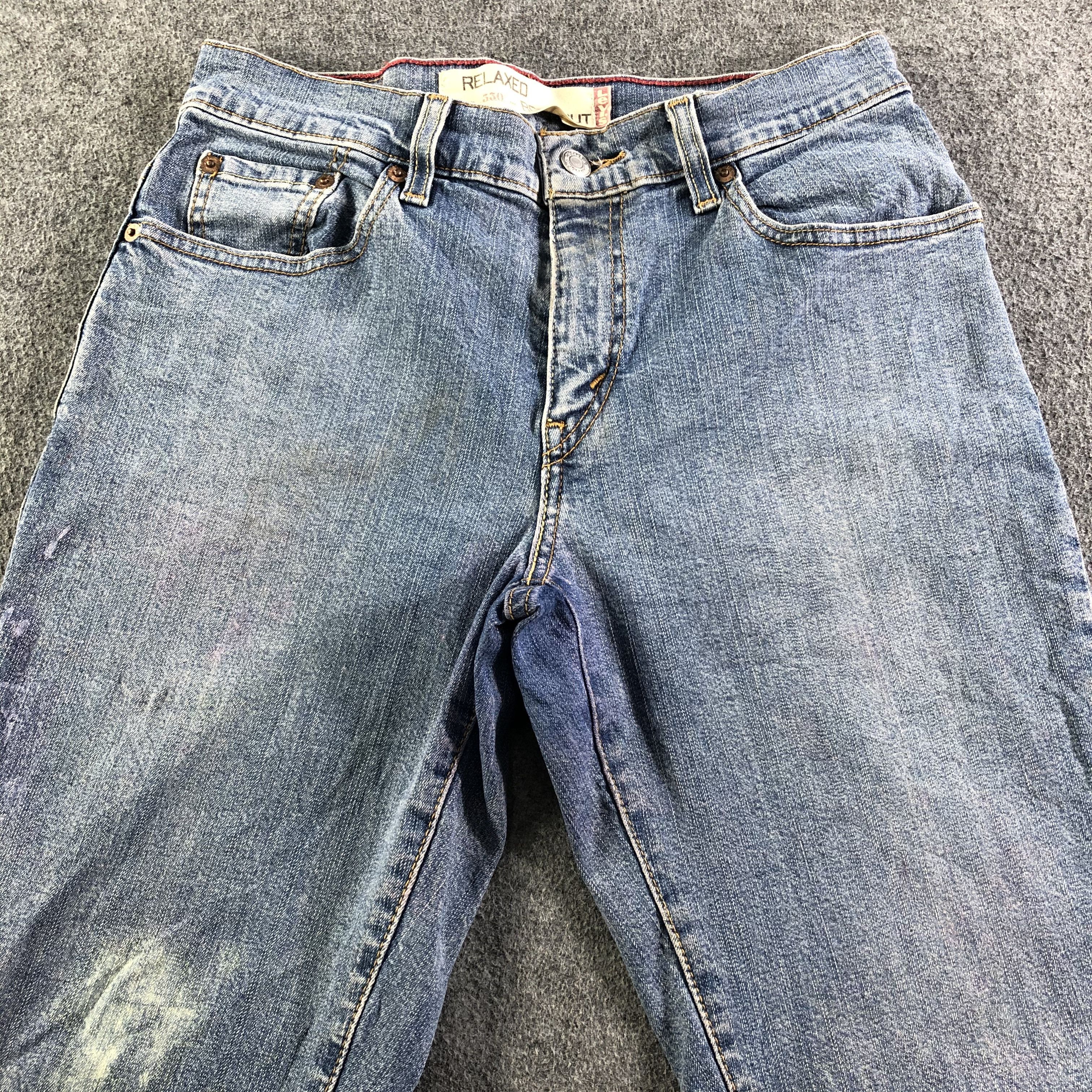 Levi's Vintage Blue Wash Levis 550 Jeans-J3417 Size 30" / US 8 / IT 44 - 3 Thumbnail