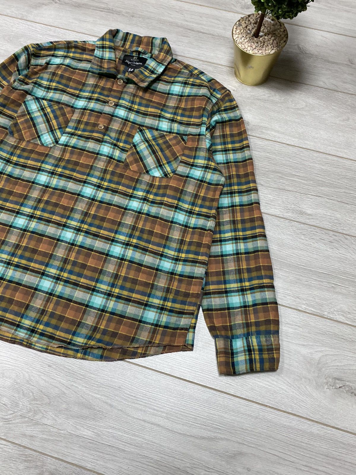Nigel Cabourn NIGEL CABOURN RARE Check three button up overshirt Size US L / EU 52-54 / 3 - 5 Thumbnail
