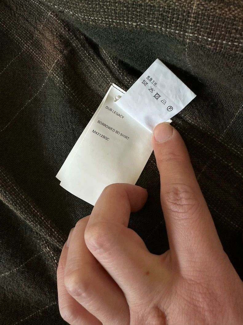 Our Legacy Our Legacy Our Legacy Borrowed Shirt Green Plaid Design-25 Size US M / EU 48-50 / 2 - 4 Thumbnail