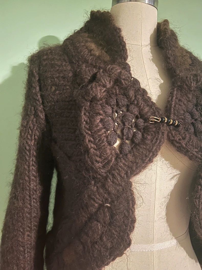 Comme des Garcons Comme des Garcons Brown knit cardigan Size XS / US 0-2 / IT 36-38 - 5 Thumbnail