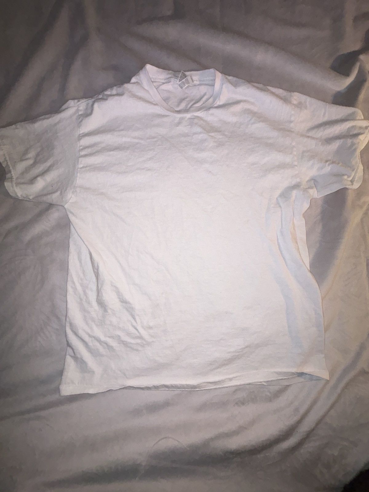 Designer × Vintage WHITE T-SHIRT AMERICAN APPAREL Size US XL / EU 56 / 4 - 1 Thumbnail