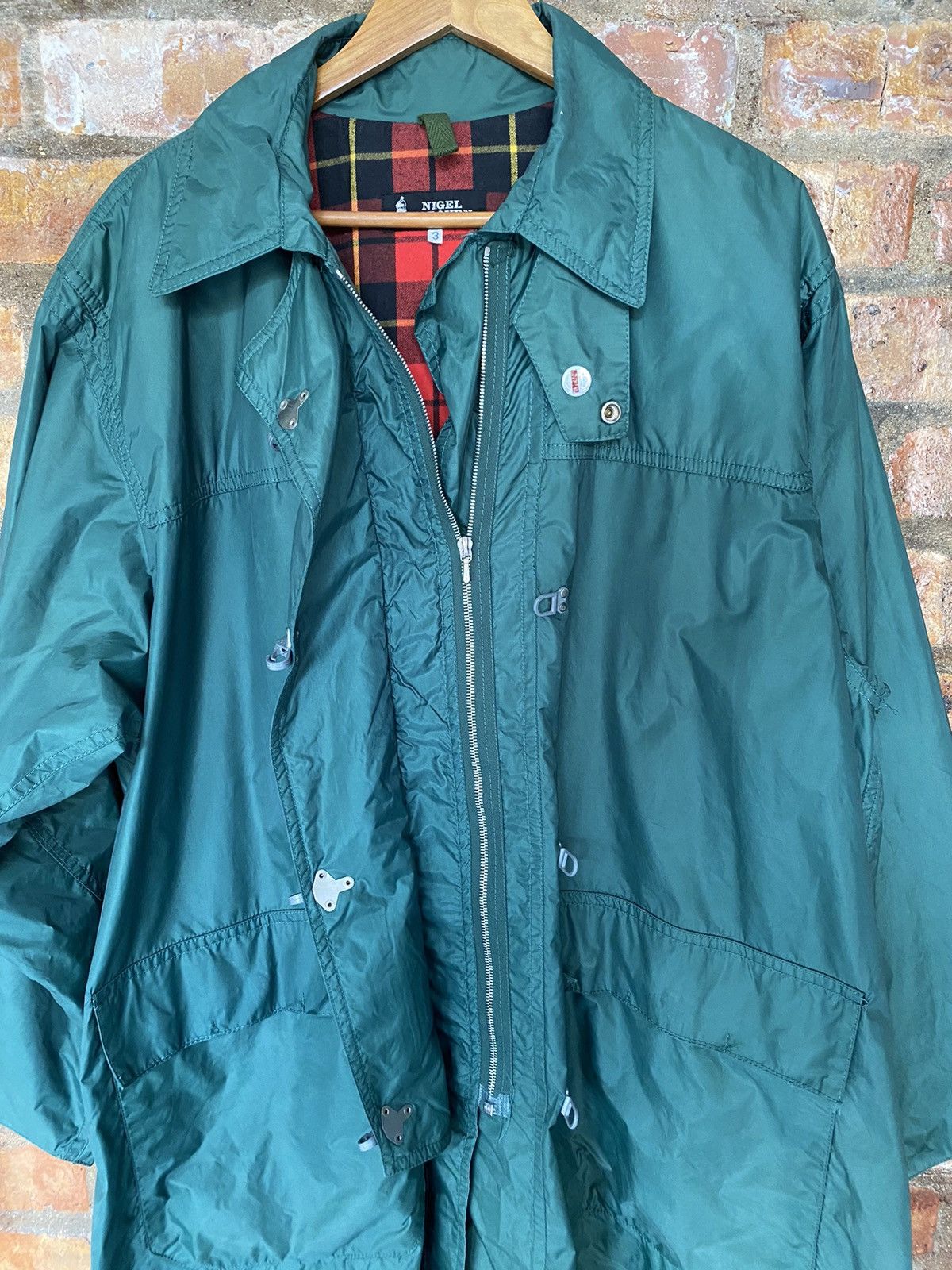 Nigel Cabourn 90s Nigel Cabourn Raincoat tartan lining Size US L / EU 52-54 / 3 - 10 Thumbnail