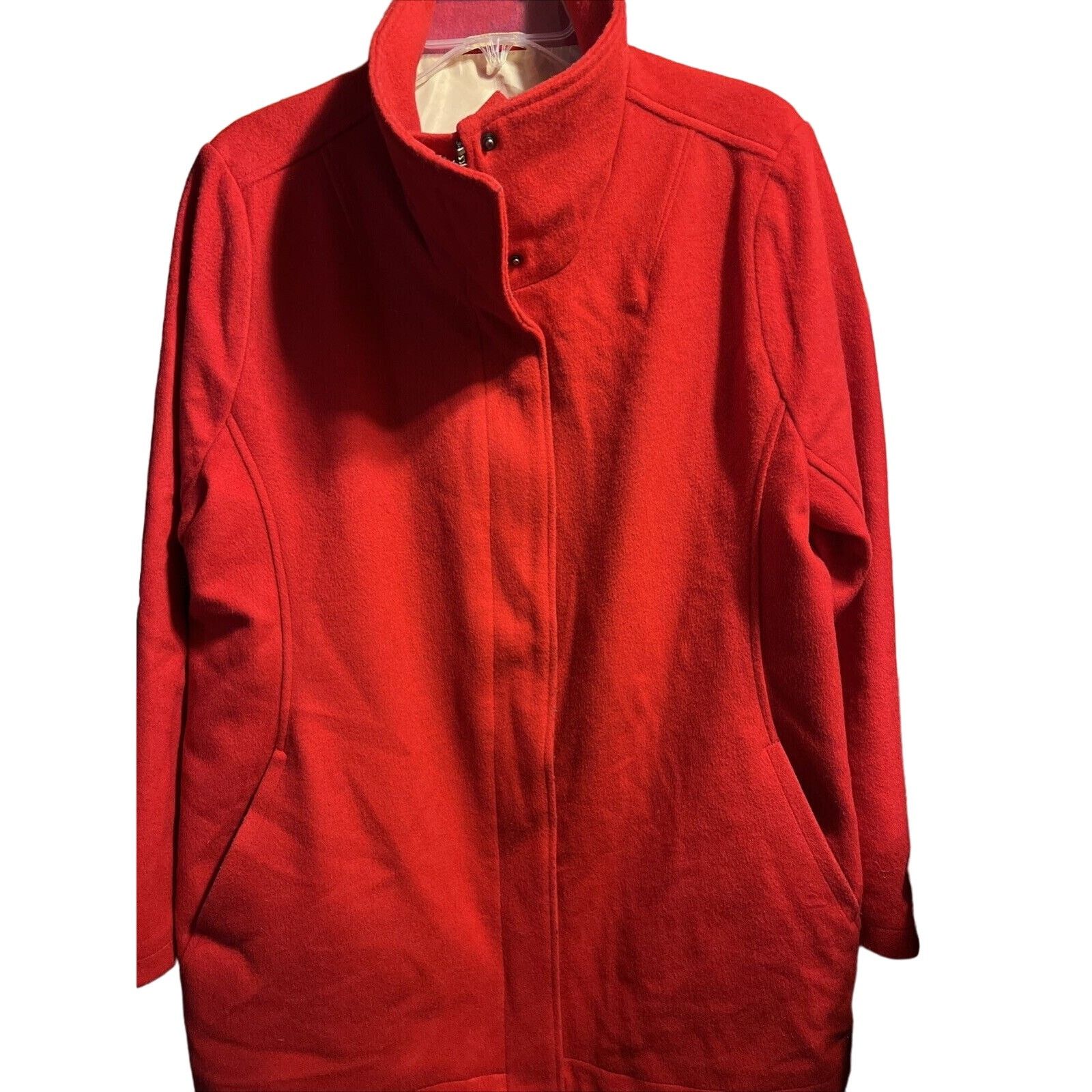 Pendleton Pendleton Cascade Coat Womens L Red Wool Blend Long Sleeve Size L / US 10 / IT 46 - 1 Thumbnail