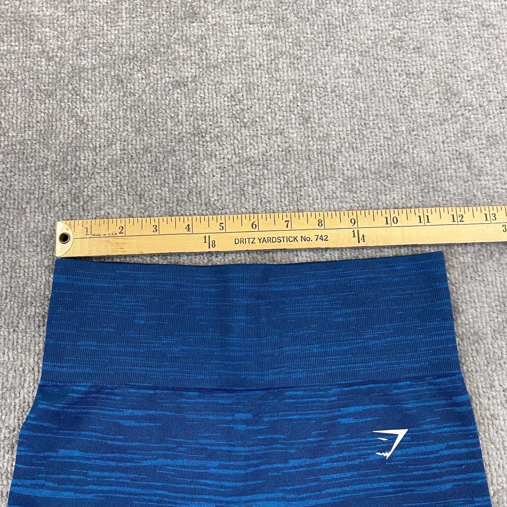 Gymshark GYMSHARK Leggings Womens XS/S Heather Blue Mid-Rise Workout Gym Train Stretch Size 28" / US 6 / IT 42 - 3 Thumbnail