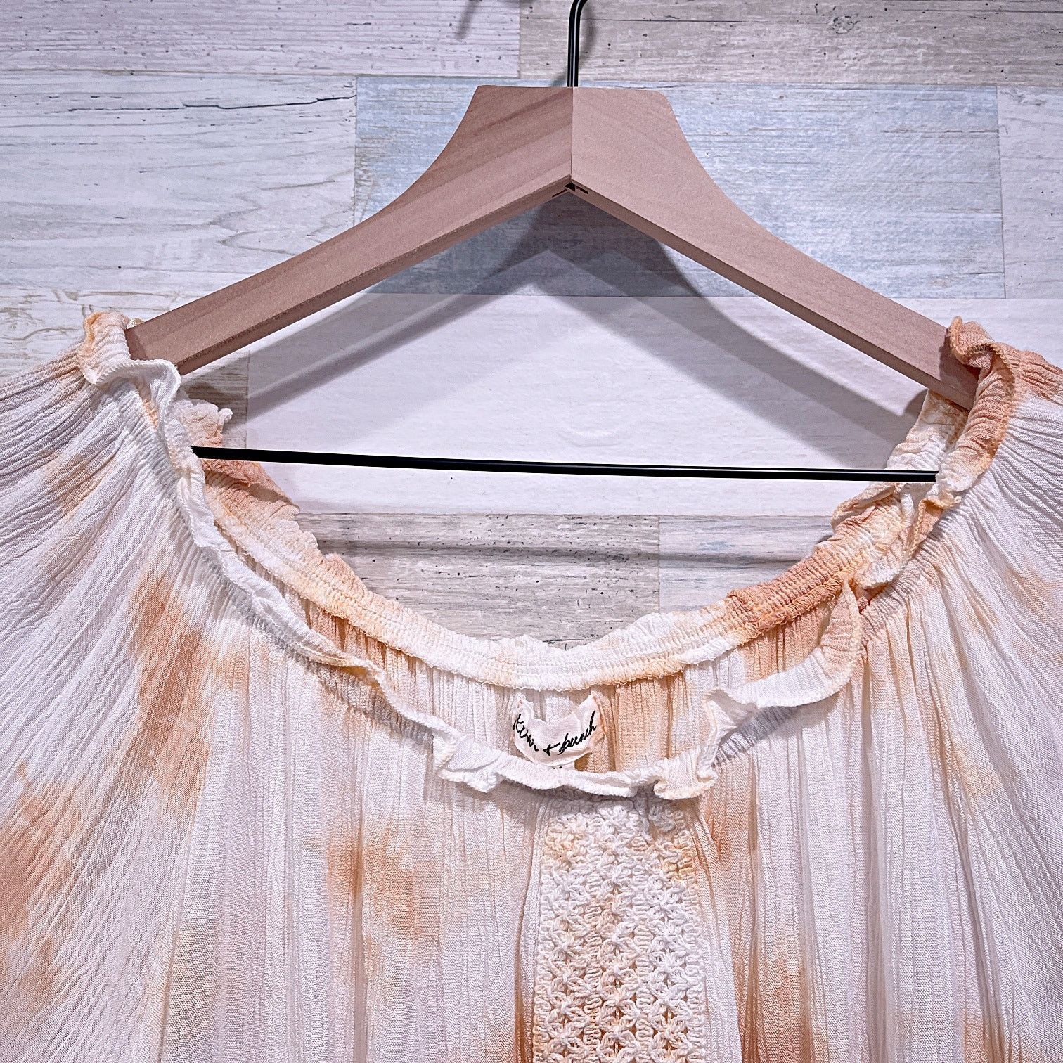 Other KIWI & PUNCH Tie Dye Ruffle Smocked Crop Top Womens Medium Size M / US 6-8 / IT 42-44 - 3 Thumbnail