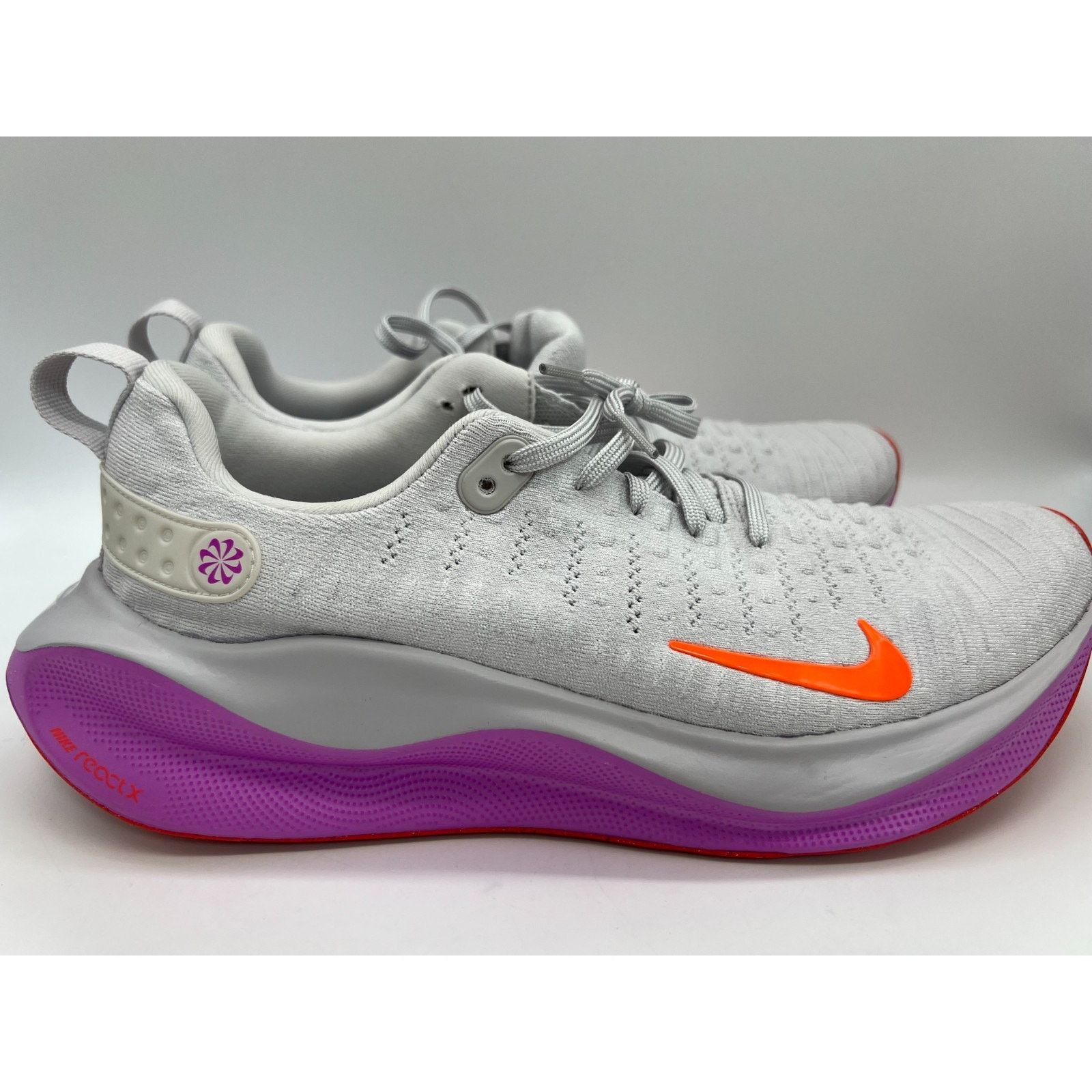 Nike React Infinity Run 4 Vast Grey Hyper Violet DR2665-011 Men Size 11.5 New Nike React Infinity Run 4 Grey DR2665-011 Men Size 11.5 New main image 4
