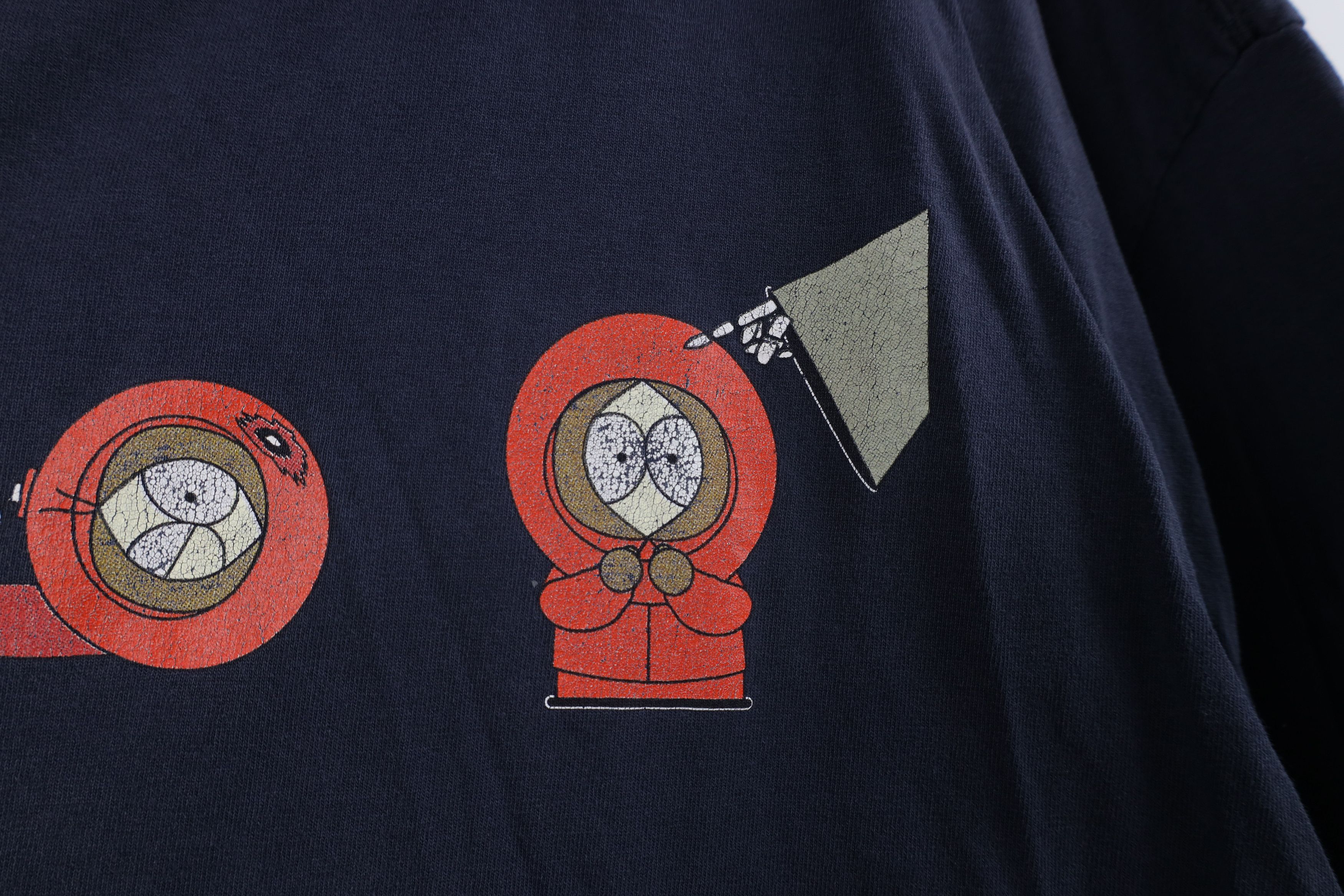 Vintage Vintage 90s South Park The Many Deaths of Kenny T-Shirt Blue Size US XL / EU 56 / 4 - 7 Thumbnail