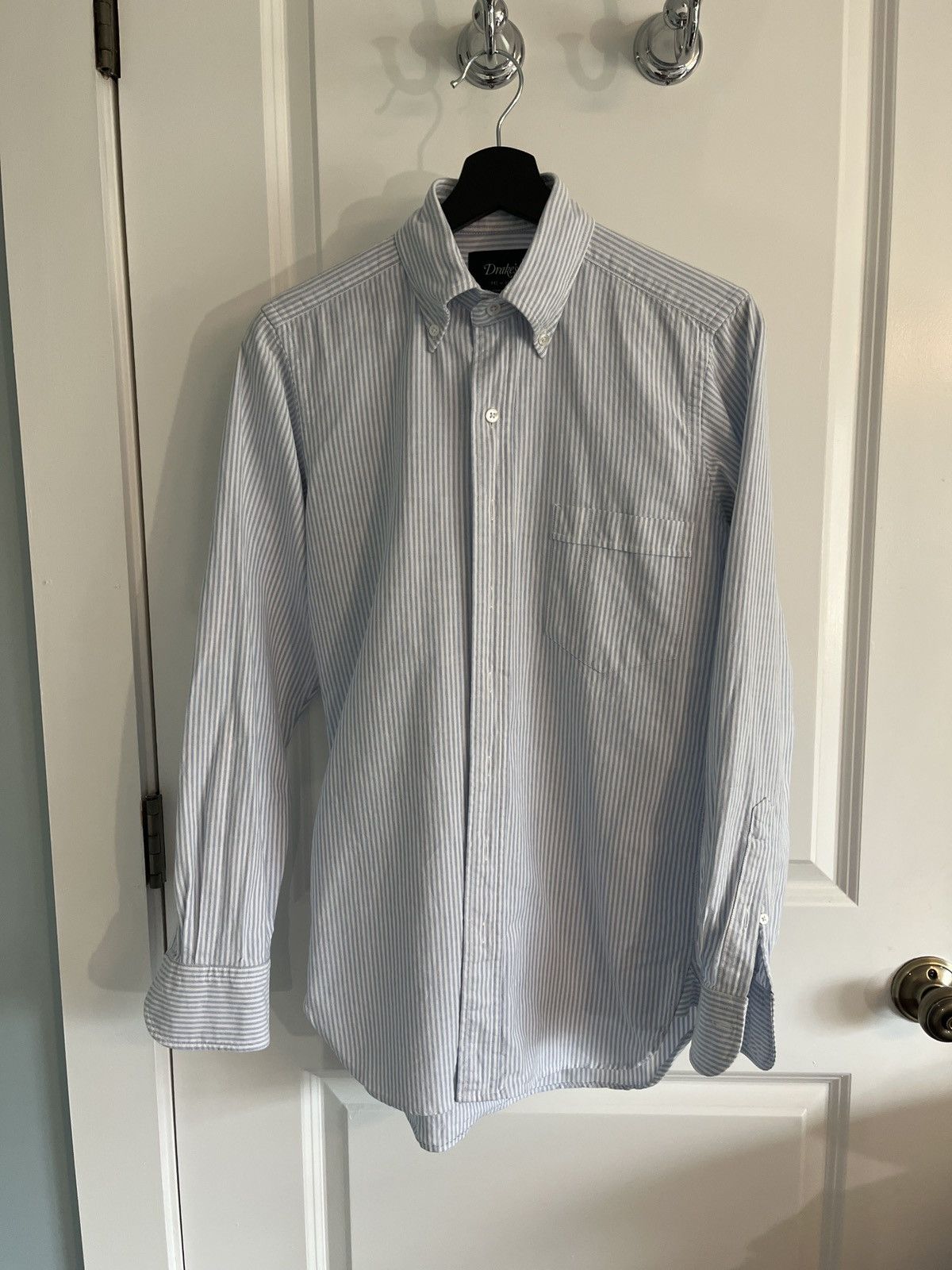 14.5 Ticking Stripe Oxford Cloth Button-Down (OCDB)
