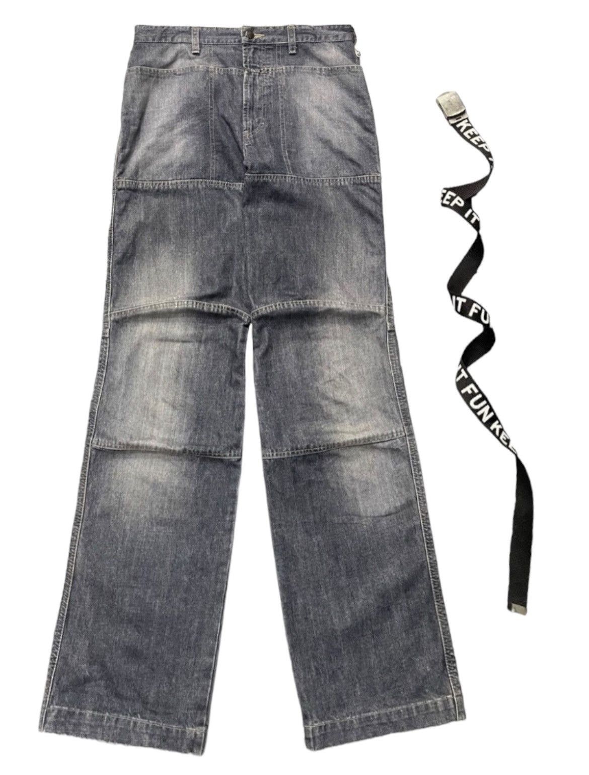Marithe + Francois Girbaud Marithe Francois Girbaud Layer Baggy Denim Pants With Belt Size US 30 / EU 46 - 3 Thumbnail