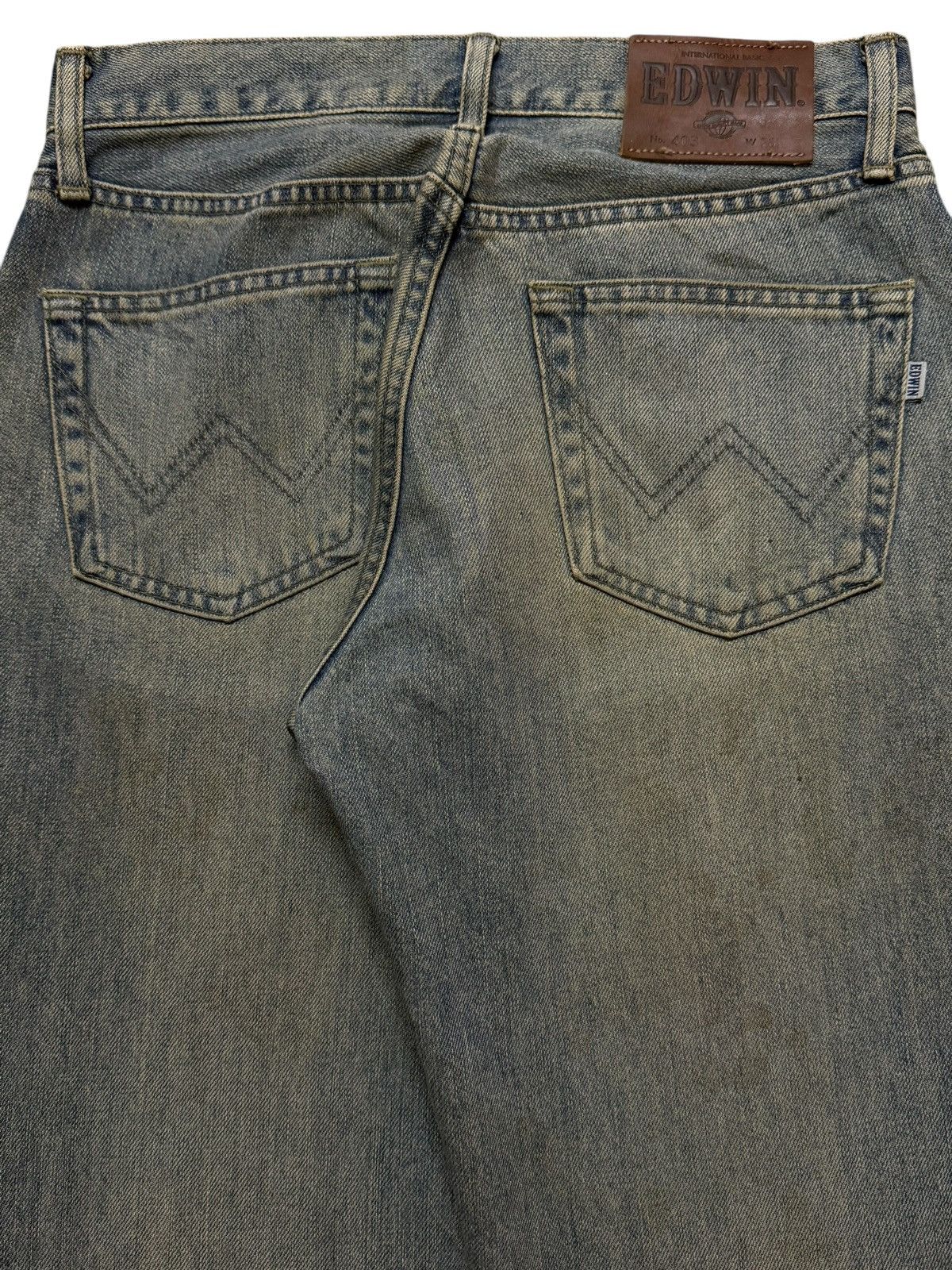 Edwin Vintage 90s Edwin Blue Mud Wash Straight Leg Loose Jeans Size US 28 / EU 44 - 5 Thumbnail