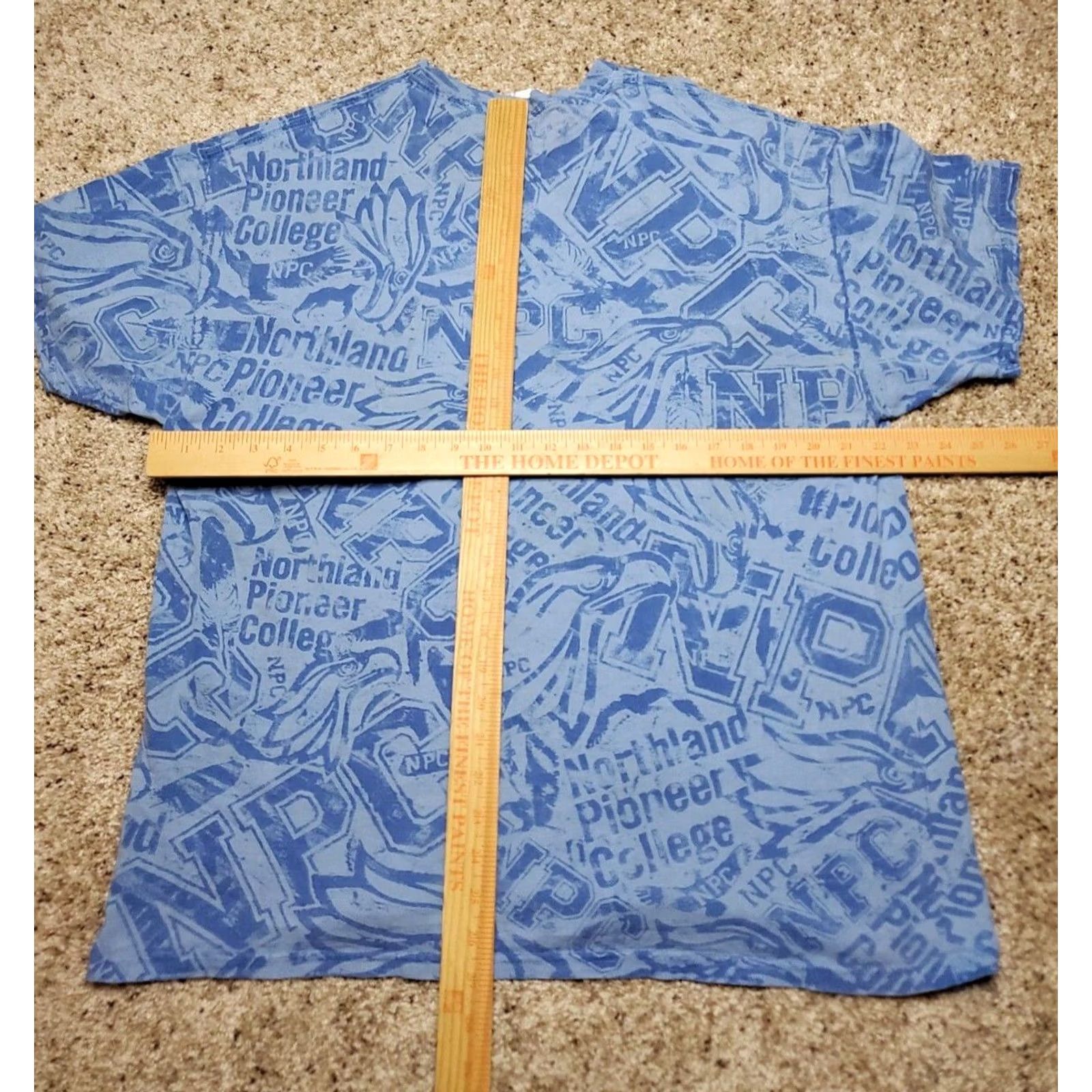 Gildan Gildan Northland Pioneer College T Shirt XL Mens Blue All Over Print Short Sleeve Shirt Ladies? Size US XL / EU 56 / 4 - 6 Thumbnail
