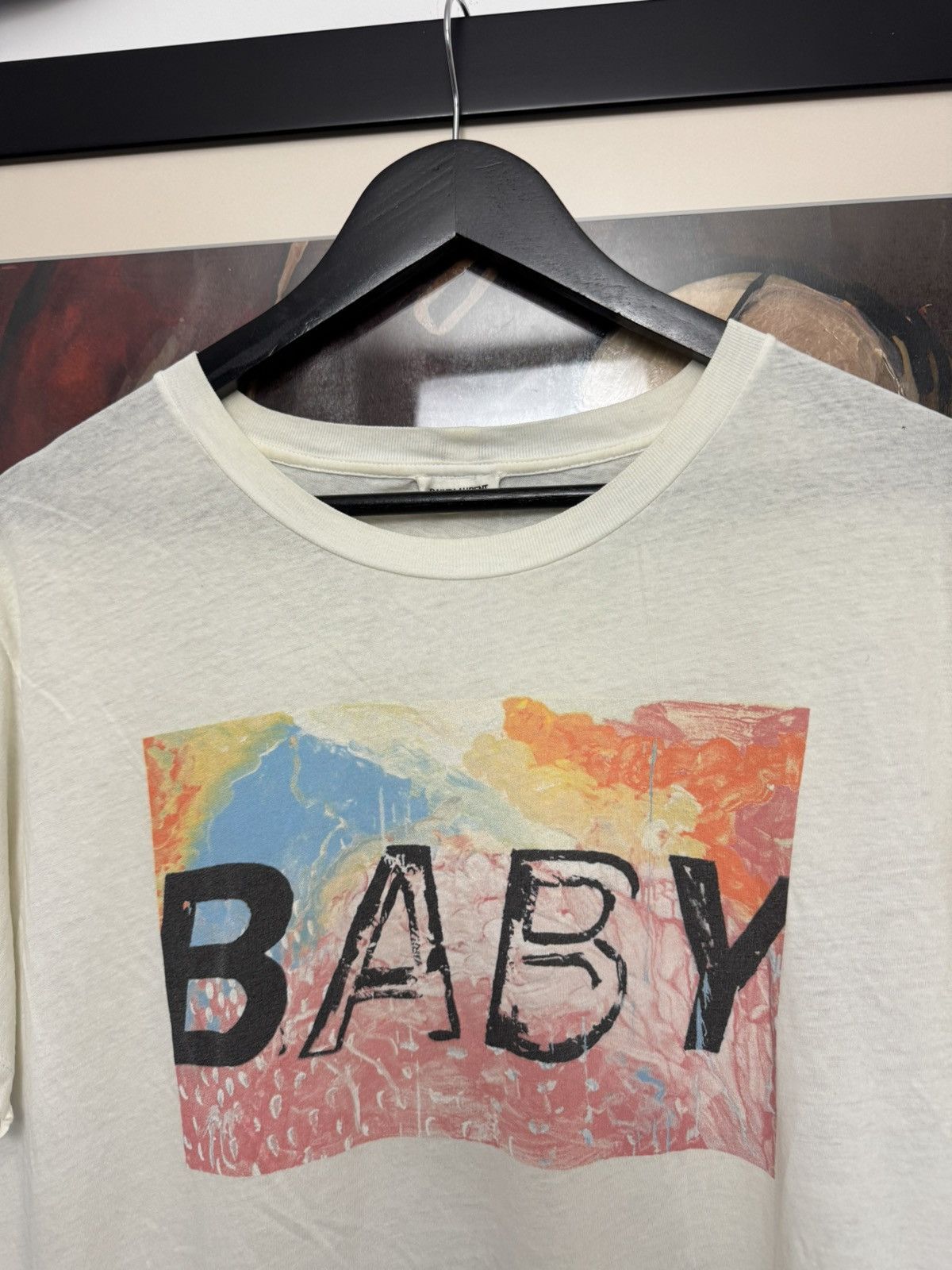 Saint Laurent Paris Saint Laurent Paris Baby Print Tee Hedi Slimane SLP Designer Size US M / EU 48-50 / 2 - 2 Thumbnail