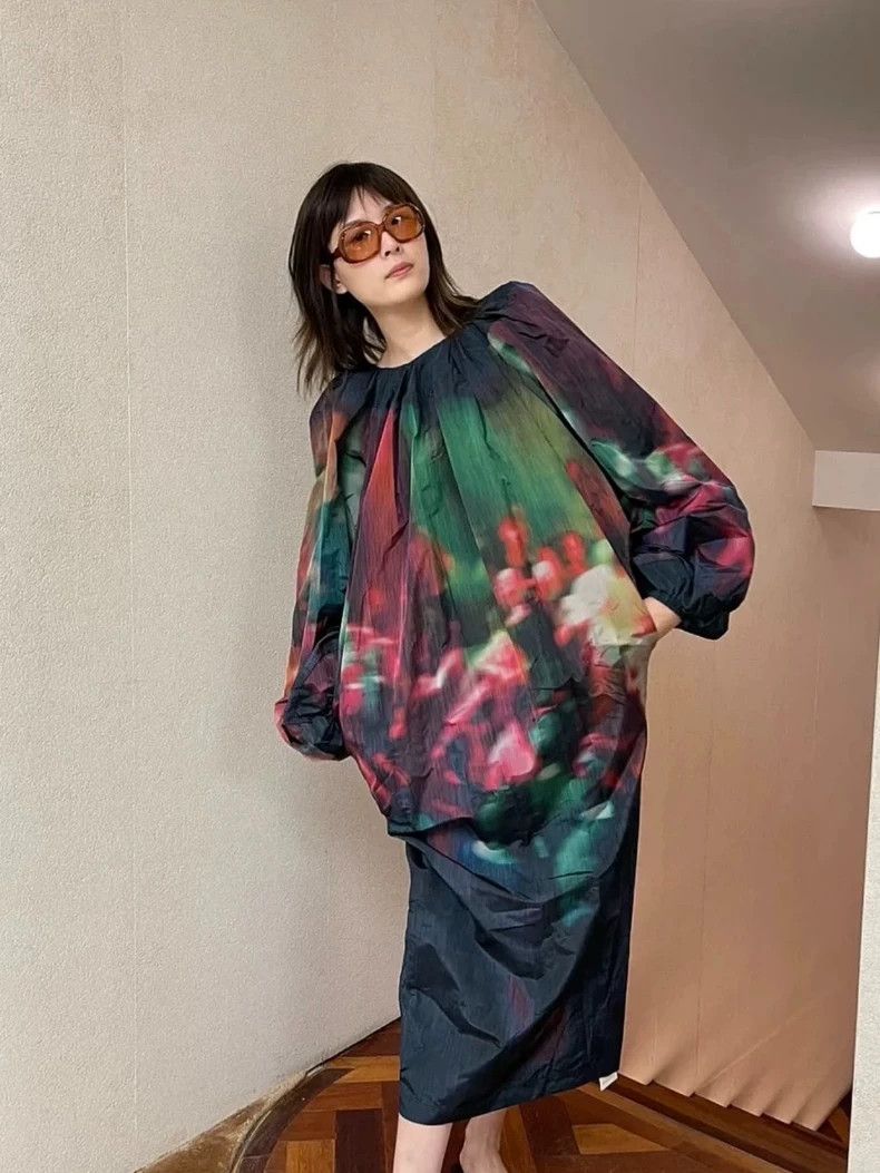 Dries Van Noten dries van noten size:36 Printed long dress Size XXS / US 00 / IT 34 - 5 Thumbnail