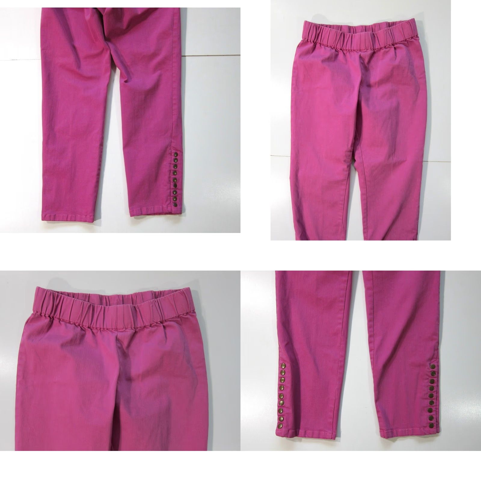 Soft Surroundings Soft Surroundings Pants Women PM Pink Chino Snap Ankle Pocket Comfort Cotton Stretch 30" Waist 42" Hip 10" Rise 27" Inseam Womens PM Size 32" / US 10 / IT 46 - 8 Thumbnail