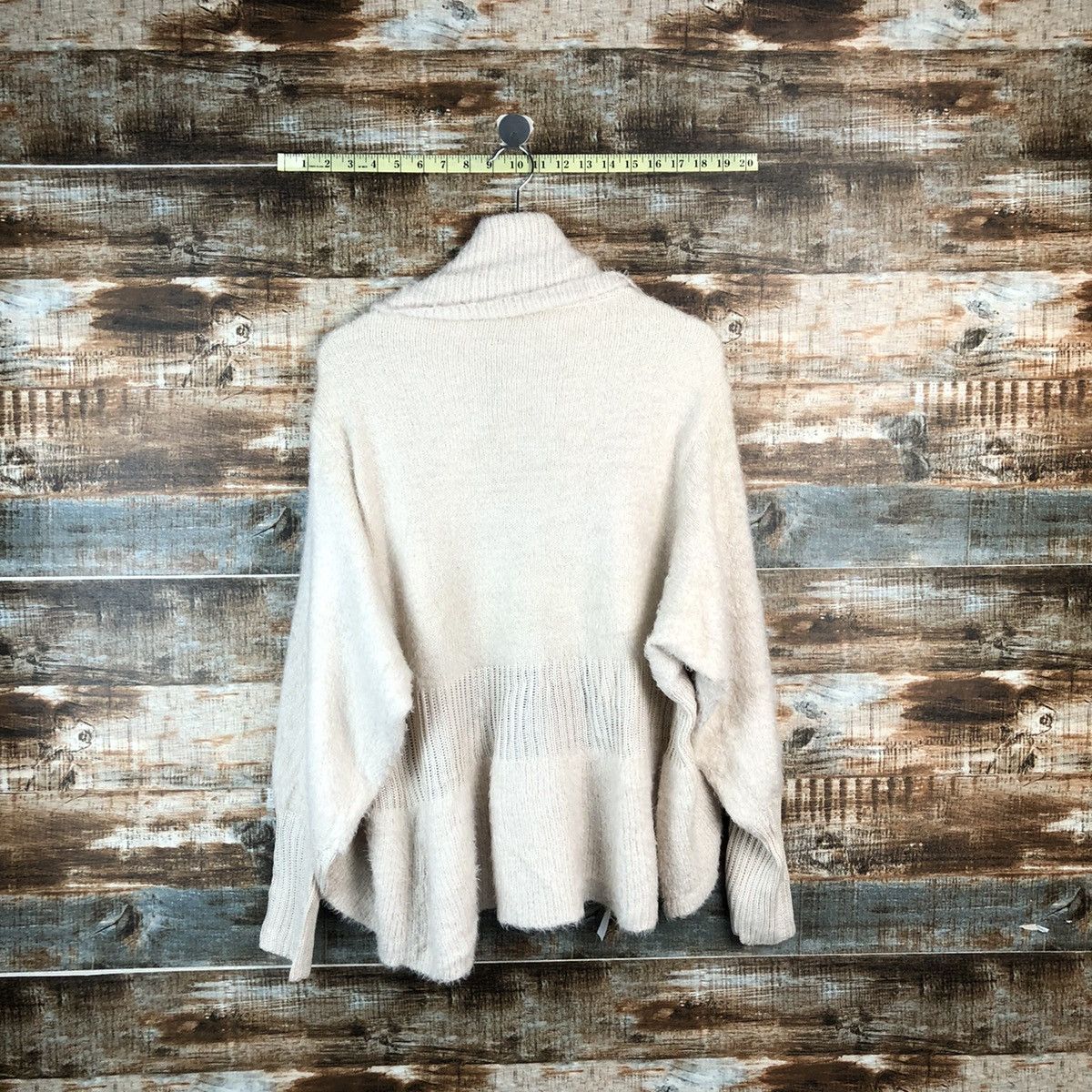 Japanese Brand DLL Ryuyu Cream Cardigan Knitwear #C052 Size M / US 6-8 / IT 42-44 - 12 Thumbnail